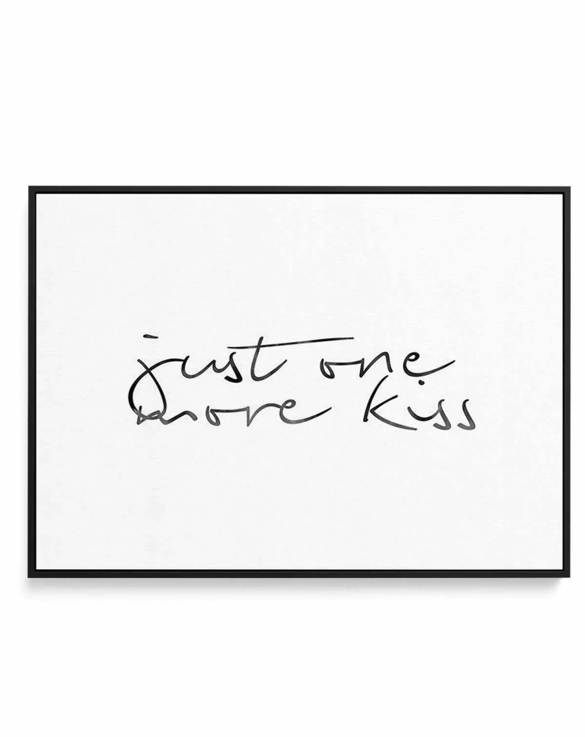 Just One More Kiss | LS | Framed Canvas-CANVAS-You can shop wall art online with Olive et Oriel for everything from abstract art to fun kids wall art. Our beautiful modern art prints and canvas art are available from large canvas prints to wall art paintings and our proudly Australian artwork collection offers only the highest quality framed large wall art and canvas art Australia - You can buy fashion photography prints or Hampton print posters and paintings on canvas from Olive et Oriel and ha