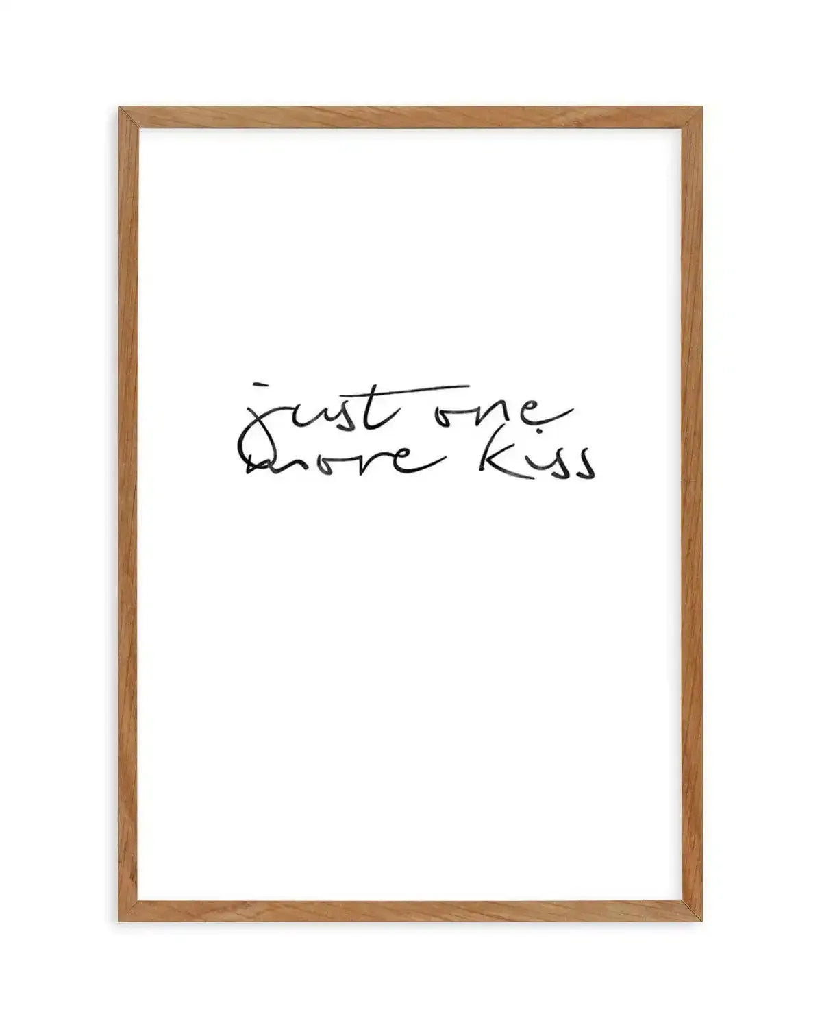 Just One More Kiss | PT Art Print-PRINT-Olive et Oriel-Olive et Oriel-50x70 cm | 19.6" x 27.5"-Walnut-With White Border-Buy-Australian-Art-Prints-Online-with-Olive-et-Oriel-Your-Artwork-Specialists-Austrailia-Decorate-With-Coastal-Photo-Wall-Art-Prints-From-Our-Beach-House-Artwork-Collection-Fine-Poster-and-Framed-Artwork
