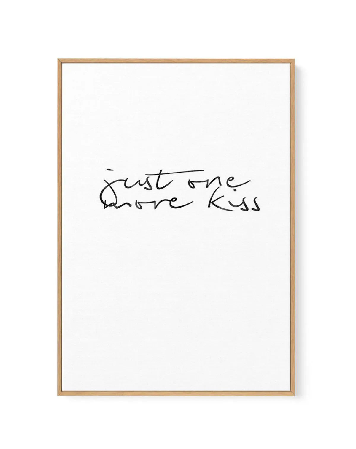 Just One More Kiss | PT | Framed Canvas-CANVAS-You can shop wall art online with Olive et Oriel for everything from abstract art to fun kids wall art. Our beautiful modern art prints and canvas art are available from large canvas prints to wall art paintings and our proudly Australian artwork collection offers only the highest quality framed large wall art and canvas art Australia - You can buy fashion photography prints or Hampton print posters and paintings on canvas from Olive et Oriel and ha