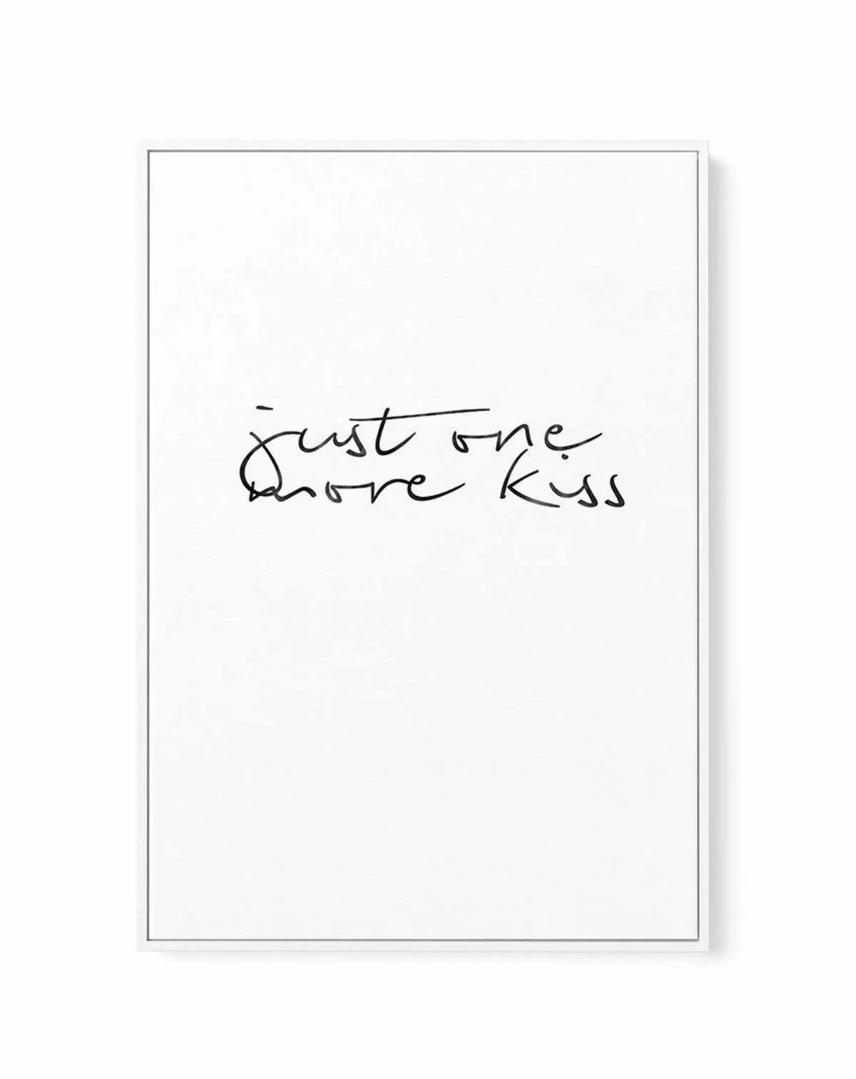 Just One More Kiss | PT | Framed Canvas-CANVAS-You can shop wall art online with Olive et Oriel for everything from abstract art to fun kids wall art. Our beautiful modern art prints and canvas art are available from large canvas prints to wall art paintings and our proudly Australian artwork collection offers only the highest quality framed large wall art and canvas art Australia - You can buy fashion photography prints or Hampton print posters and paintings on canvas from Olive et Oriel and ha
