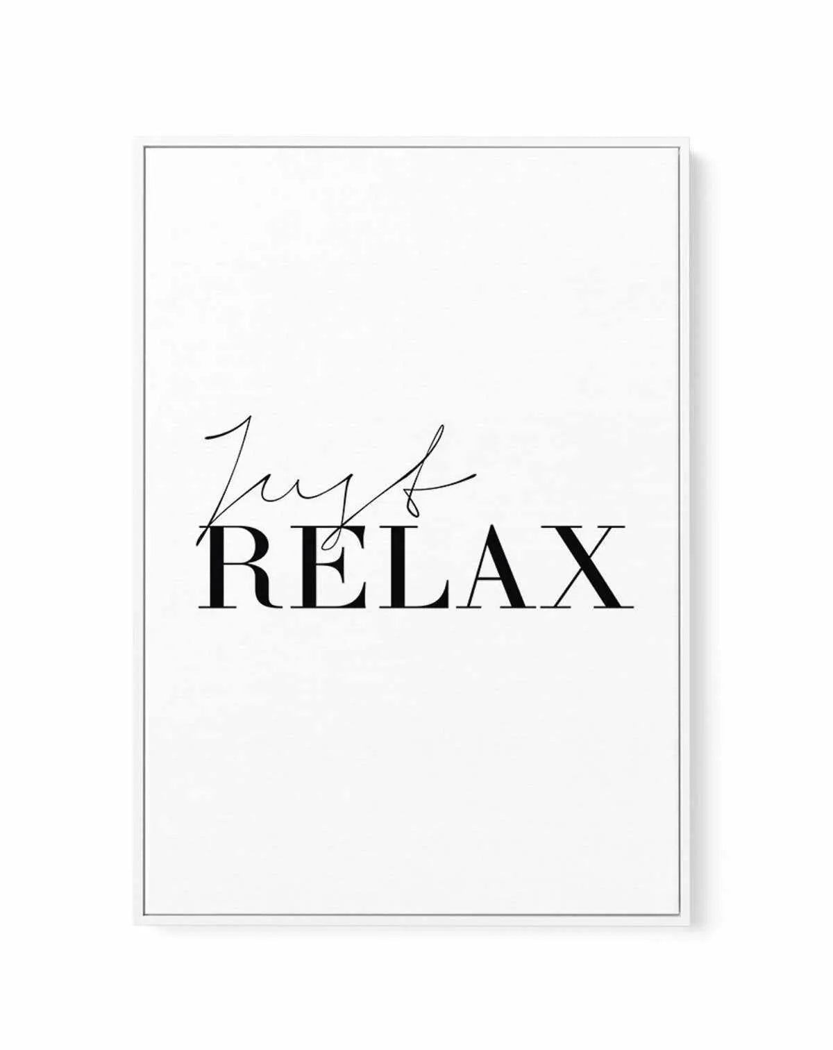 Just Relax | Framed Canvas-CANVAS-You can shop wall art online with Olive et Oriel for everything from abstract art to fun kids wall art. Our beautiful modern art prints and canvas art are available from large canvas prints to wall art paintings and our proudly Australian artwork collection offers only the highest quality framed large wall art and canvas art Australia - You can buy fashion photography prints or Hampton print posters and paintings on canvas from Olive et Oriel and have them deliv