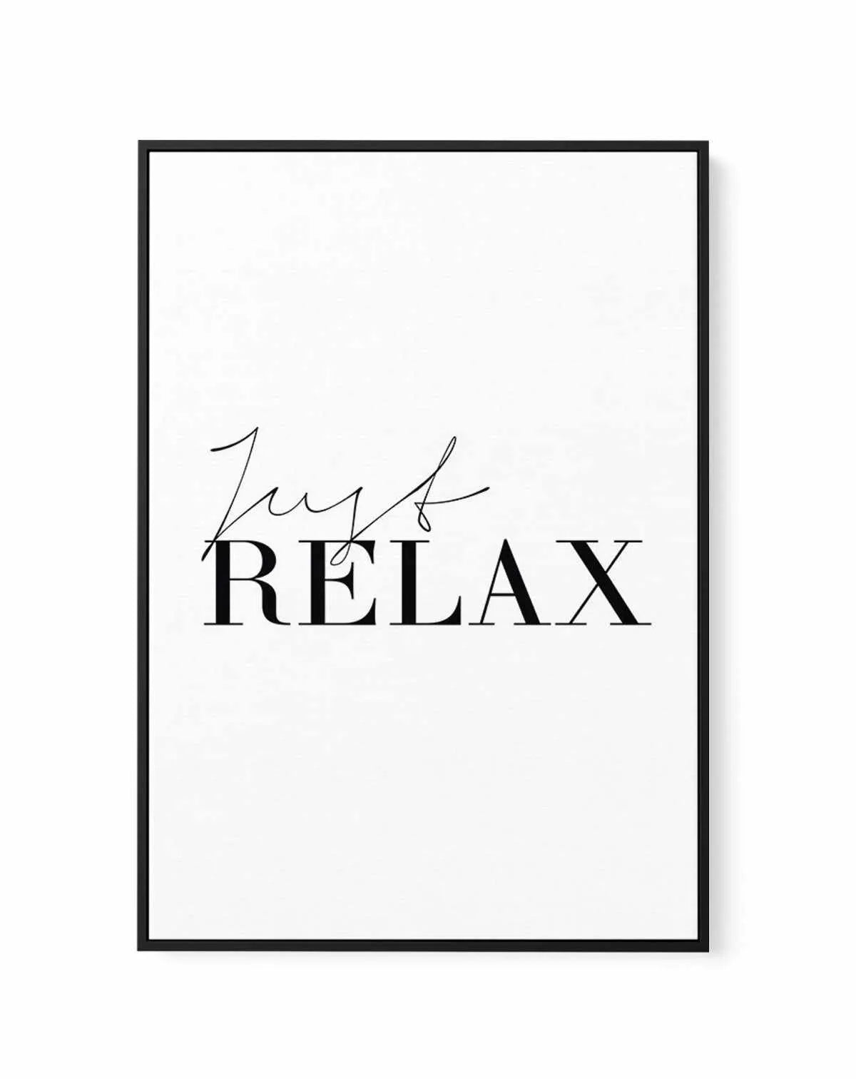 Just Relax | Framed Canvas-CANVAS-You can shop wall art online with Olive et Oriel for everything from abstract art to fun kids wall art. Our beautiful modern art prints and canvas art are available from large canvas prints to wall art paintings and our proudly Australian artwork collection offers only the highest quality framed large wall art and canvas art Australia - You can buy fashion photography prints or Hampton print posters and paintings on canvas from Olive et Oriel and have them deliv