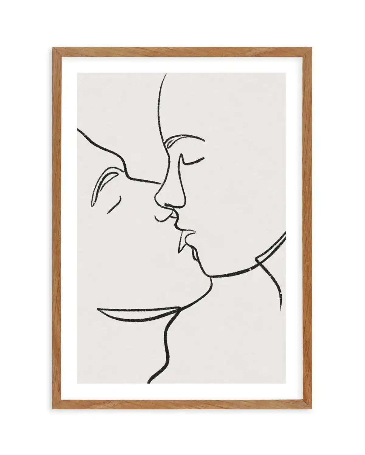 Kiss Line Art Art Print-PRINT-Olive et Oriel-Olive et Oriel-Buy-Australian-Art-Prints-Online-with-Olive-et-Oriel-Your-Artwork-Specialists-Austrailia-Decorate-With-Coastal-Photo-Wall-Art-Prints-From-Our-Beach-House-Artwork-Collection-Fine-Poster-and-Framed-Artwork