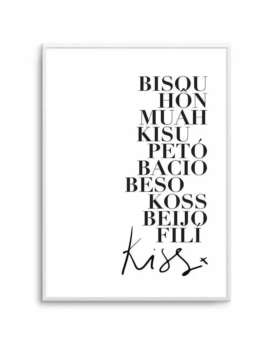 Kisses Art Print-PRINT-Olive et Oriel-Olive et Oriel-A5 | 5.8" x 8.3" | 14.8 x 21cm-Unframed Art Print-With White Border-Buy-Australian-Art-Prints-Online-with-Olive-et-Oriel-Your-Artwork-Specialists-Austrailia-Decorate-With-Coastal-Photo-Wall-Art-Prints-From-Our-Beach-House-Artwork-Collection-Fine-Poster-and-Framed-Artwork