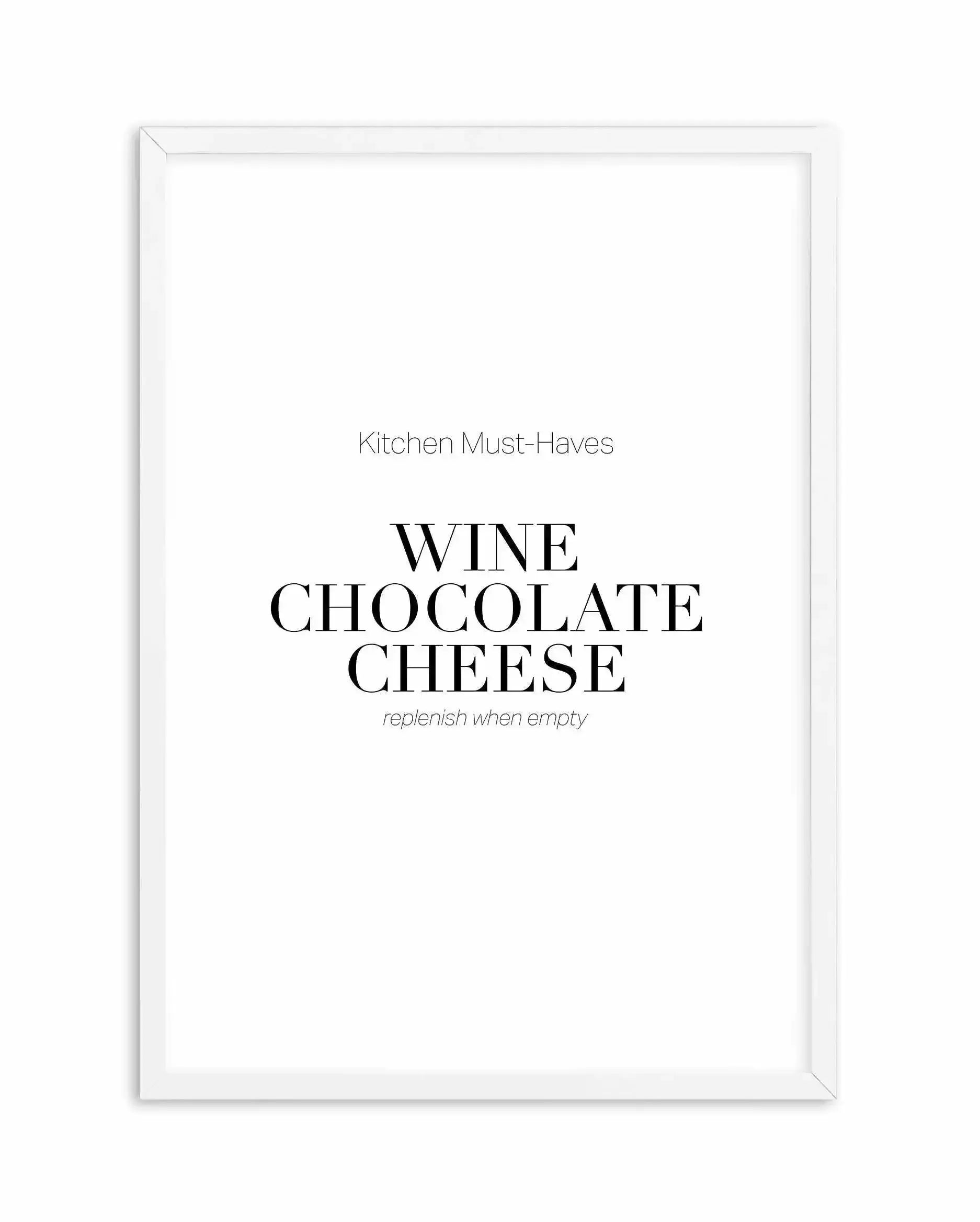 Kitchen Must Haves Art Print-PRINT-Olive et Oriel-Olive et Oriel-A3 | 11.7" x 16.5" | 29.7 x 42 cm-White-With White Border-Buy-Australian-Art-Prints-Online-with-Olive-et-Oriel-Your-Artwork-Specialists-Austrailia-Decorate-With-Coastal-Photo-Wall-Art-Prints-From-Our-Beach-House-Artwork-Collection-Fine-Poster-and-Framed-Artwork