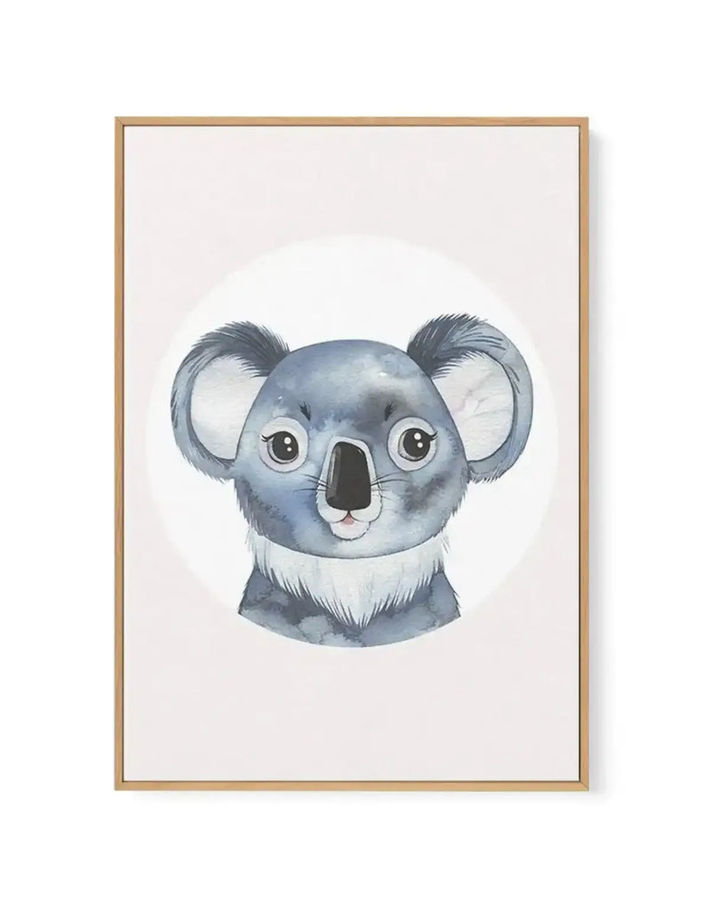 Koala | Framed Canvas-CANVAS-You can shop wall art online with Olive et Oriel for everything from abstract art to fun kids wall art. Our beautiful modern art prints and canvas art are available from large canvas prints to wall art paintings and our proudly Australian artwork collection offers only the highest quality framed large wall art and canvas art Australia - You can buy fashion photography prints or Hampton print posters and paintings on canvas from Olive et Oriel and have them delivered 