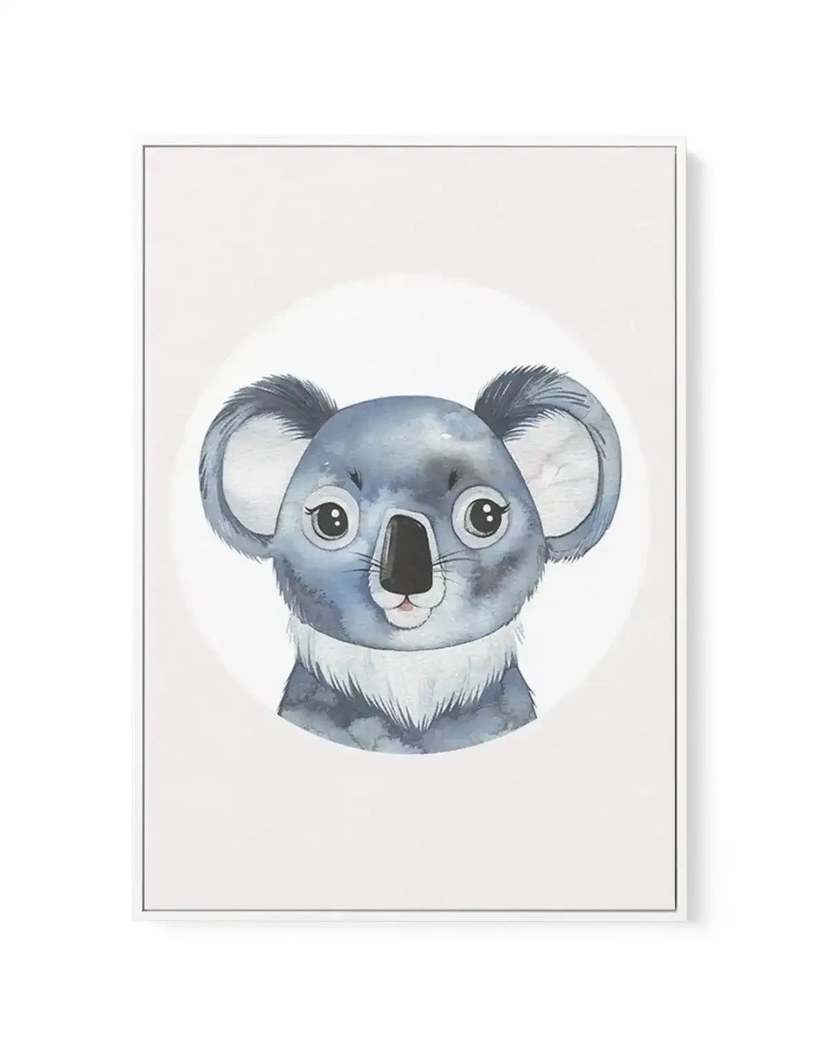 Koala | Framed Canvas-CANVAS-You can shop wall art online with Olive et Oriel for everything from abstract art to fun kids wall art. Our beautiful modern art prints and canvas art are available from large canvas prints to wall art paintings and our proudly Australian artwork collection offers only the highest quality framed large wall art and canvas art Australia - You can buy fashion photography prints or Hampton print posters and paintings on canvas from Olive et Oriel and have them delivered 
