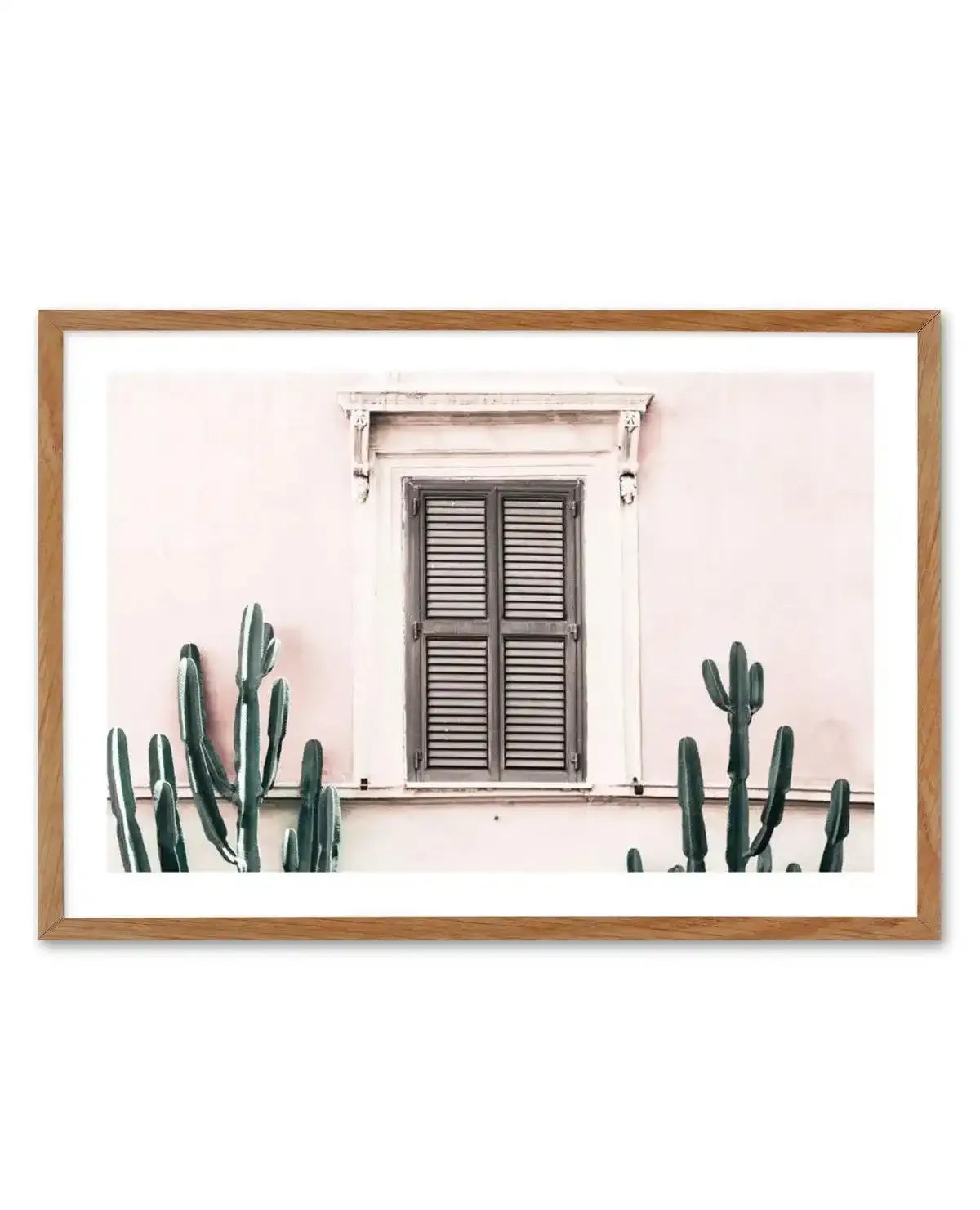La Casa Rosa Art Print-PRINT-Olive et Oriel-Olive et Oriel-50x70 cm | 19.6" x 27.5"-Walnut-With White Border-Buy-Australian-Art-Prints-Online-with-Olive-et-Oriel-Your-Artwork-Specialists-Austrailia-Decorate-With-Coastal-Photo-Wall-Art-Prints-From-Our-Beach-House-Artwork-Collection-Fine-Poster-and-Framed-Artwork