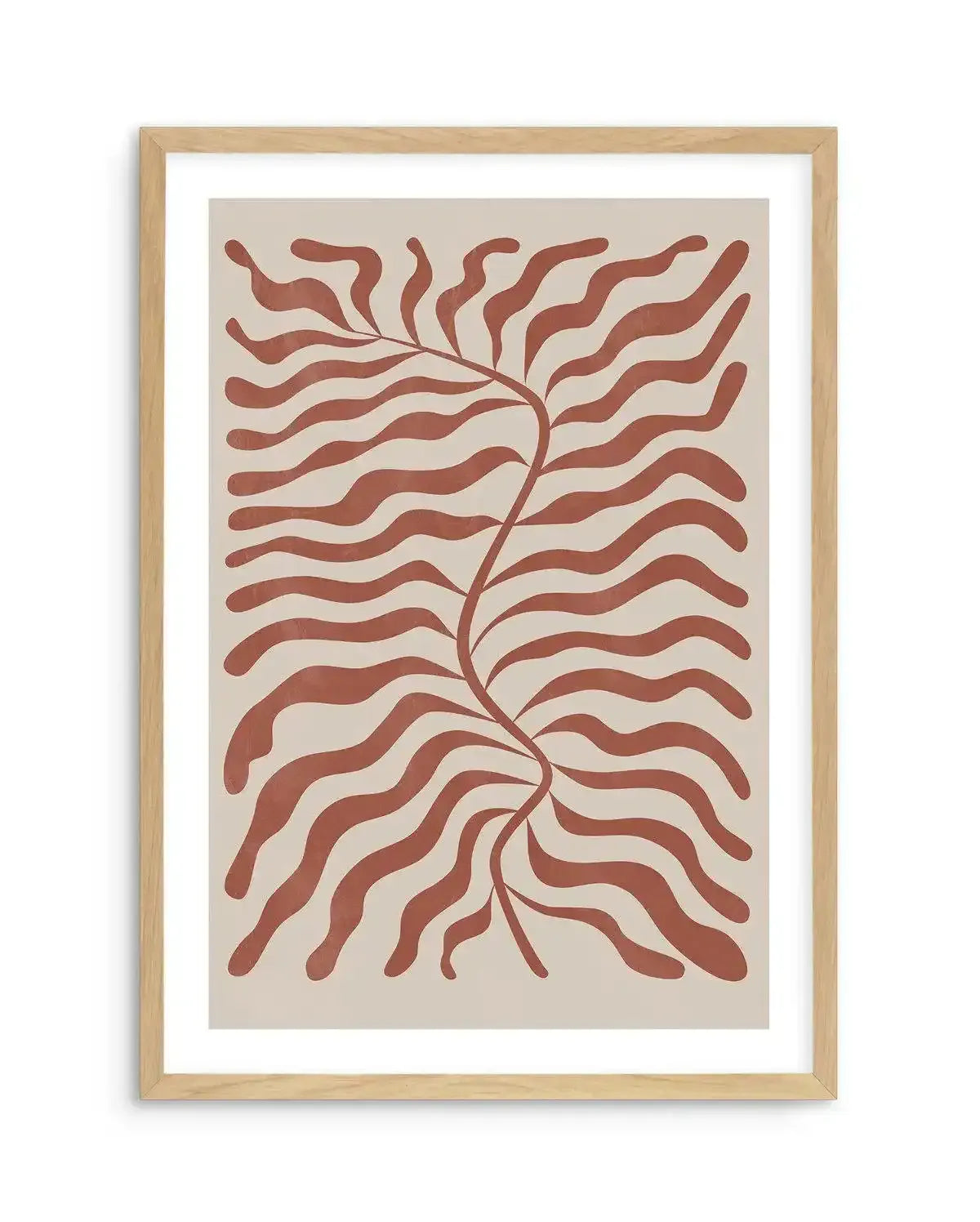 La Mer II in Red Earth Art Print-PRINT-Olive et Oriel-Olive et Oriel-A5 | 5.8" x 8.3" | 14.8 x 21cm-Oak-With White Border-Buy-Australian-Art-Prints-Online-with-Olive-et-Oriel-Your-Artwork-Specialists-Austrailia-Decorate-With-Coastal-Photo-Wall-Art-Prints-From-Our-Beach-House-Artwork-Collection-Fine-Poster-and-Framed-Artwork