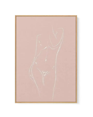 La Nu | 3 Colour Options | Framed Canvas-CANVAS-You can shop wall art online with Olive et Oriel for everything from abstract art to fun kids wall art. Our beautiful modern art prints and canvas art are available from large canvas prints to wall art paintings and our proudly Australian artwork collection offers only the highest quality framed large wall art and canvas art Australia - You can buy fashion photography prints or Hampton print posters and paintings on canvas from Olive et Oriel and h