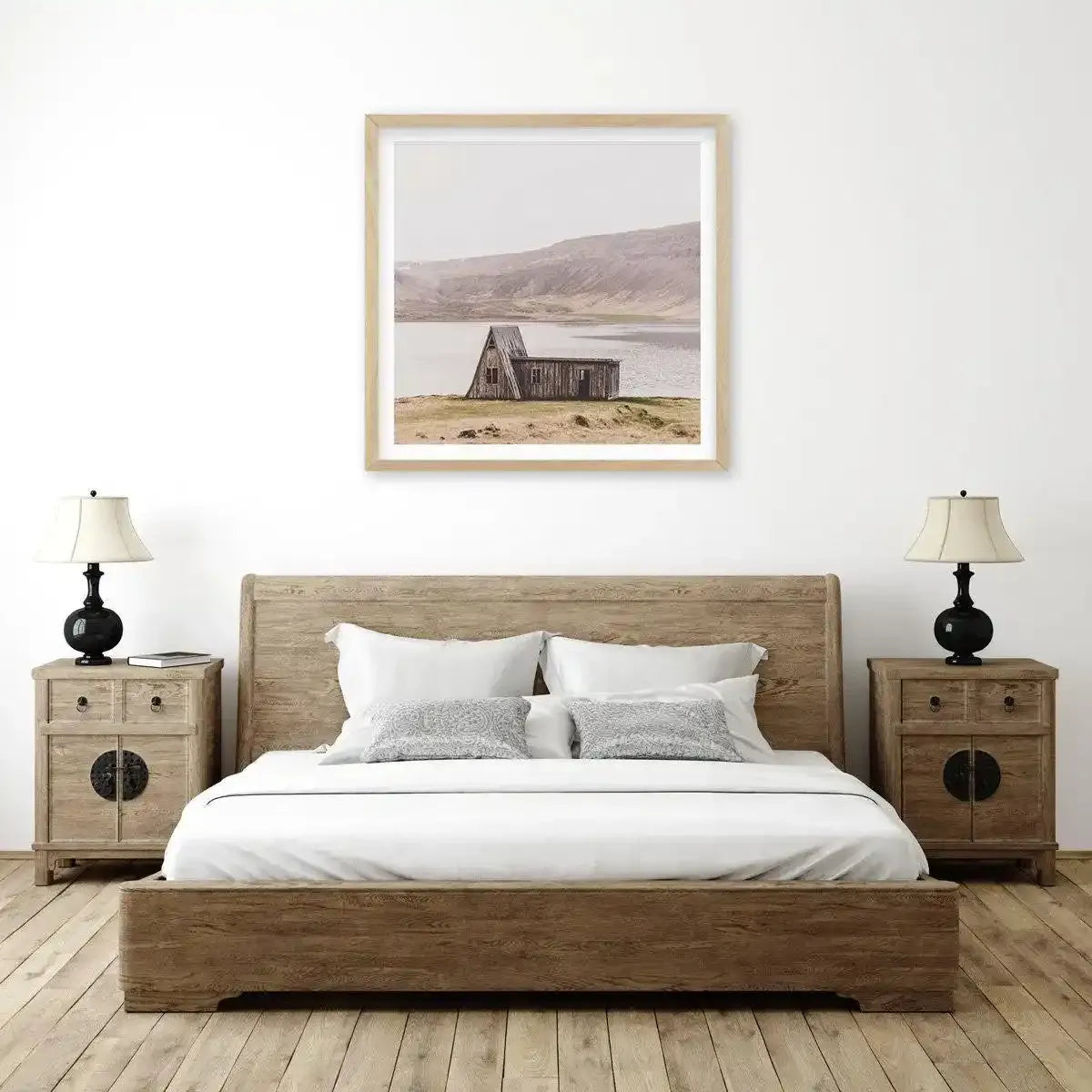 Lake Shack | SQ Art Print-PRINT-Olive et Oriel-Olive et Oriel-Buy-Australian-Art-Prints-Online-with-Olive-et-Oriel-Your-Artwork-Specialists-Austrailia-Decorate-With-Coastal-Photo-Wall-Art-Prints-From-Our-Beach-House-Artwork-Collection-Fine-Poster-and-Framed-Artwork