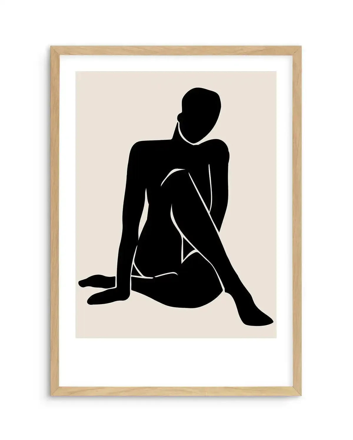 Le Femme I Art Print-PRINT-Olive et Oriel-Olive et Oriel-A5 | 5.8" x 8.3" | 14.8 x 21cm-Oak-With White Border-Buy-Australian-Art-Prints-Online-with-Olive-et-Oriel-Your-Artwork-Specialists-Austrailia-Decorate-With-Coastal-Photo-Wall-Art-Prints-From-Our-Beach-House-Artwork-Collection-Fine-Poster-and-Framed-Artwork