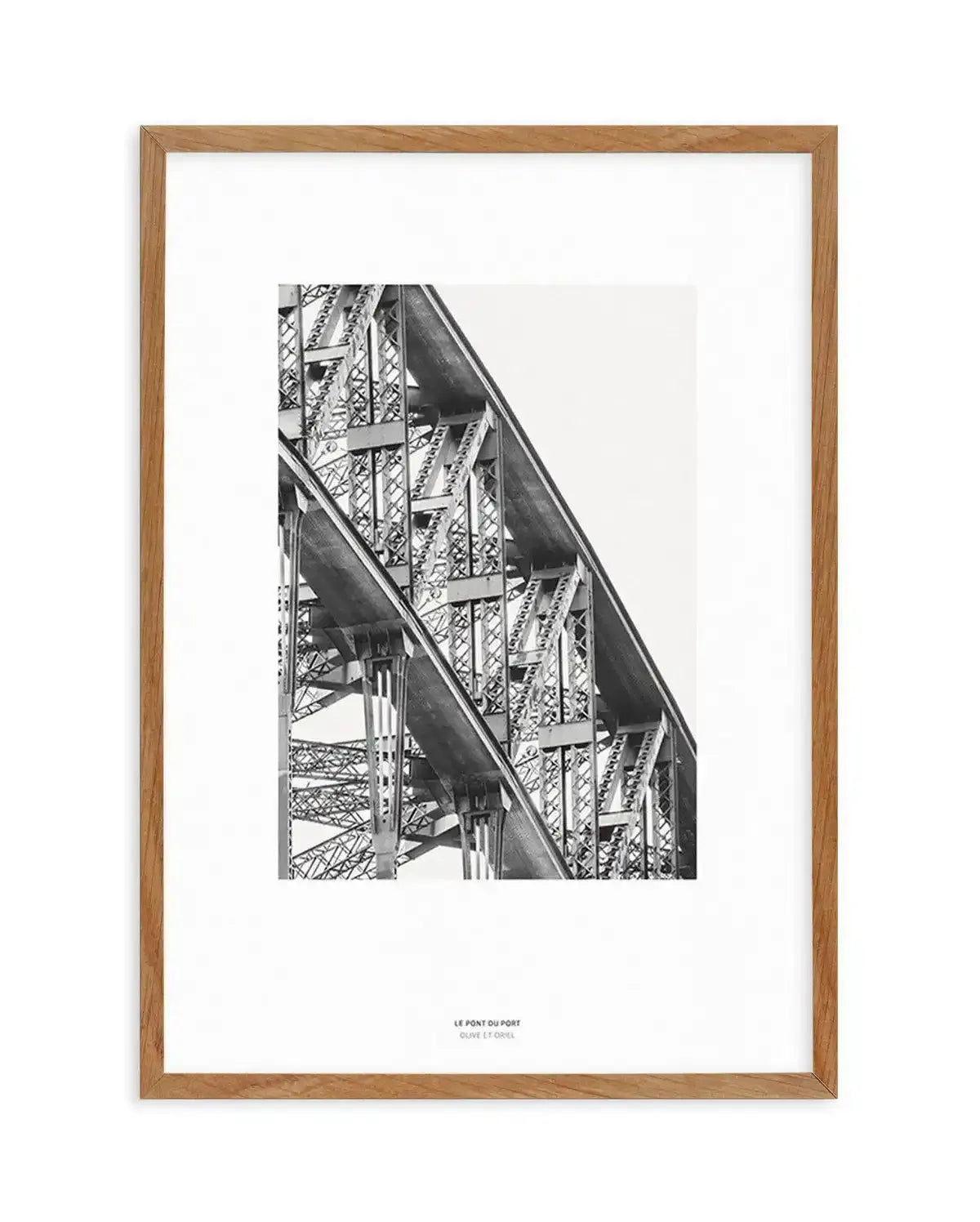 Le Pont Du Port | Sydney Harbour Art Print-PRINT-Olive et Oriel-Olive et Oriel-50x70 cm | 19.6" x 27.5"-Walnut-With White Border-Buy-Australian-Art-Prints-Online-with-Olive-et-Oriel-Your-Artwork-Specialists-Austrailia-Decorate-With-Coastal-Photo-Wall-Art-Prints-From-Our-Beach-House-Artwork-Collection-Fine-Poster-and-Framed-Artwork