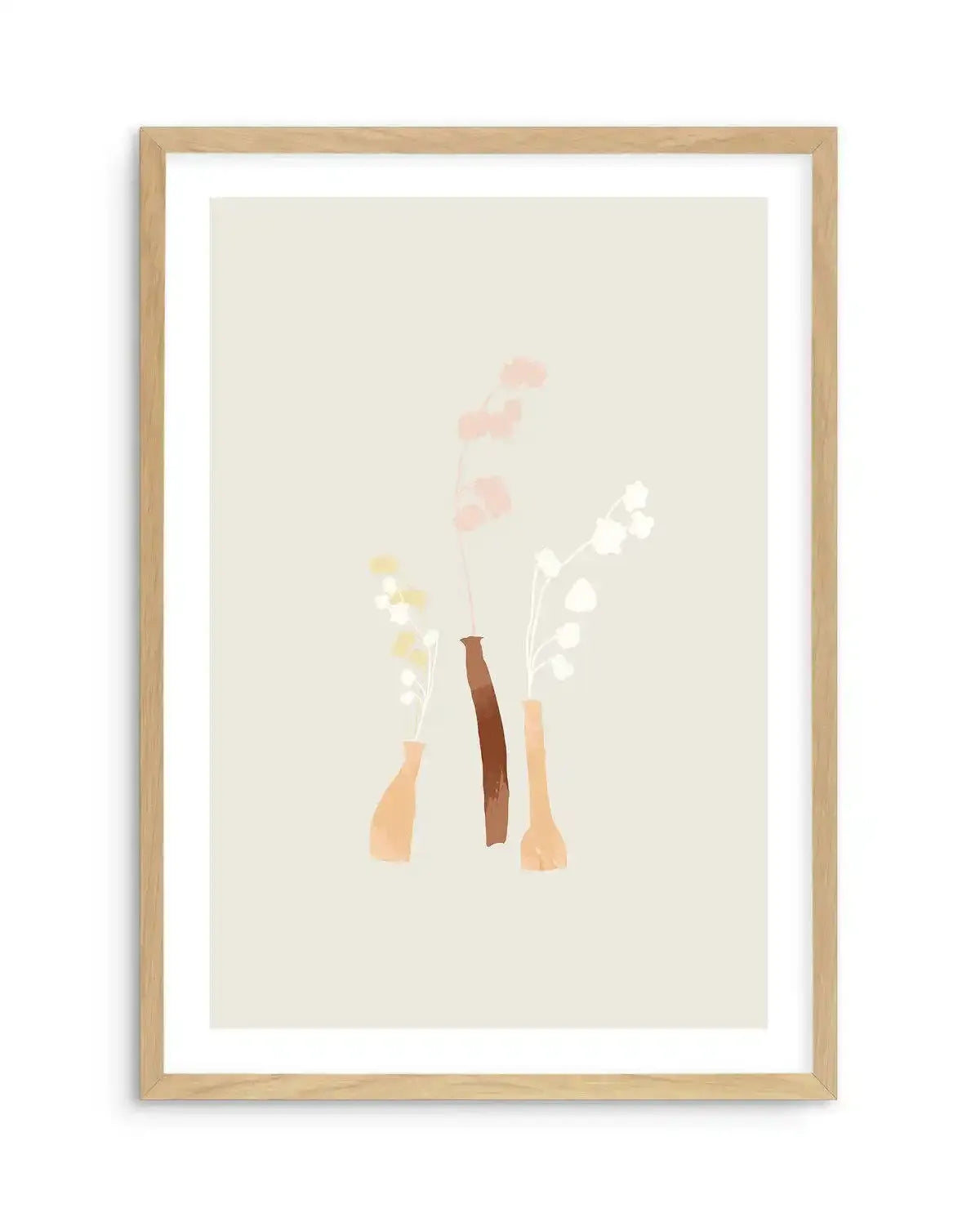 Le Posy II Art Print-PRINT-Olive et Oriel-Olive et Oriel-A4 | 8.3" x 11.7" | 21 x 29.7cm-Oak-With White Border-Buy-Australian-Art-Prints-Online-with-Olive-et-Oriel-Your-Artwork-Specialists-Austrailia-Decorate-With-Coastal-Photo-Wall-Art-Prints-From-Our-Beach-House-Artwork-Collection-Fine-Poster-and-Framed-Artwork