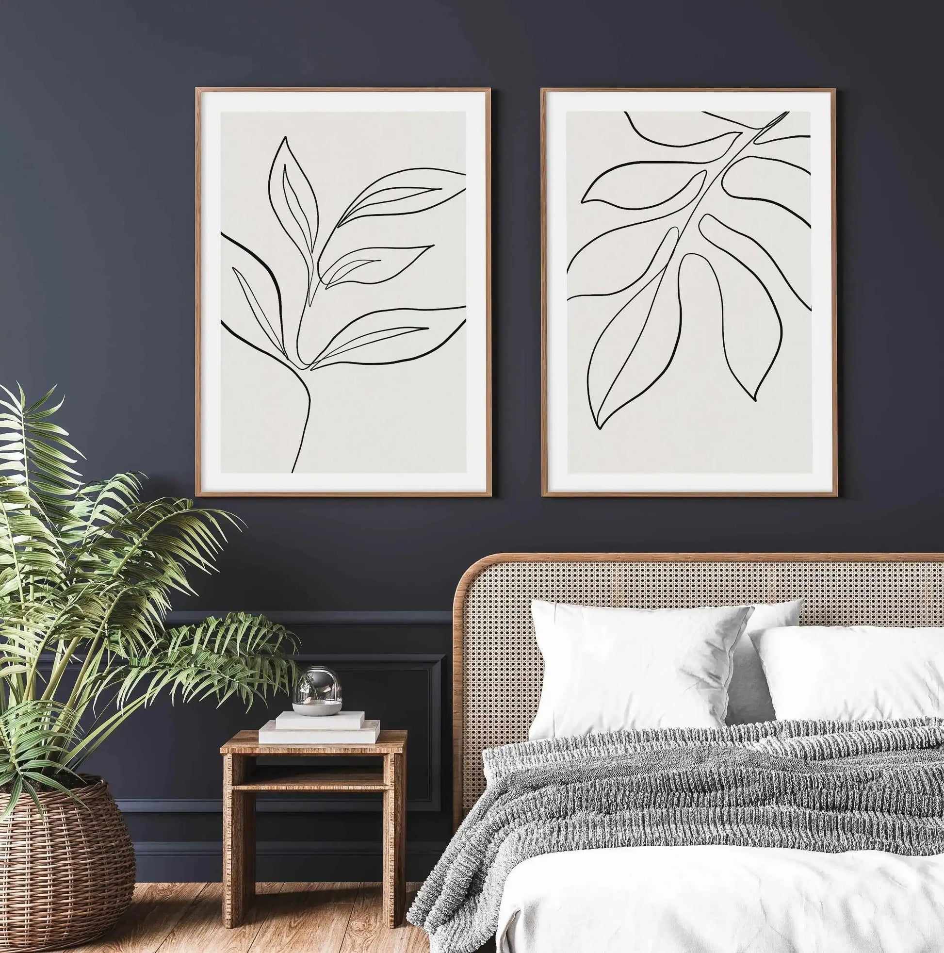 Leaf Line Art I Art Print-PRINT-Olive et Oriel-Olive et Oriel-Buy-Australian-Art-Prints-Online-with-Olive-et-Oriel-Your-Artwork-Specialists-Austrailia-Decorate-With-Coastal-Photo-Wall-Art-Prints-From-Our-Beach-House-Artwork-Collection-Fine-Poster-and-Framed-Artwork