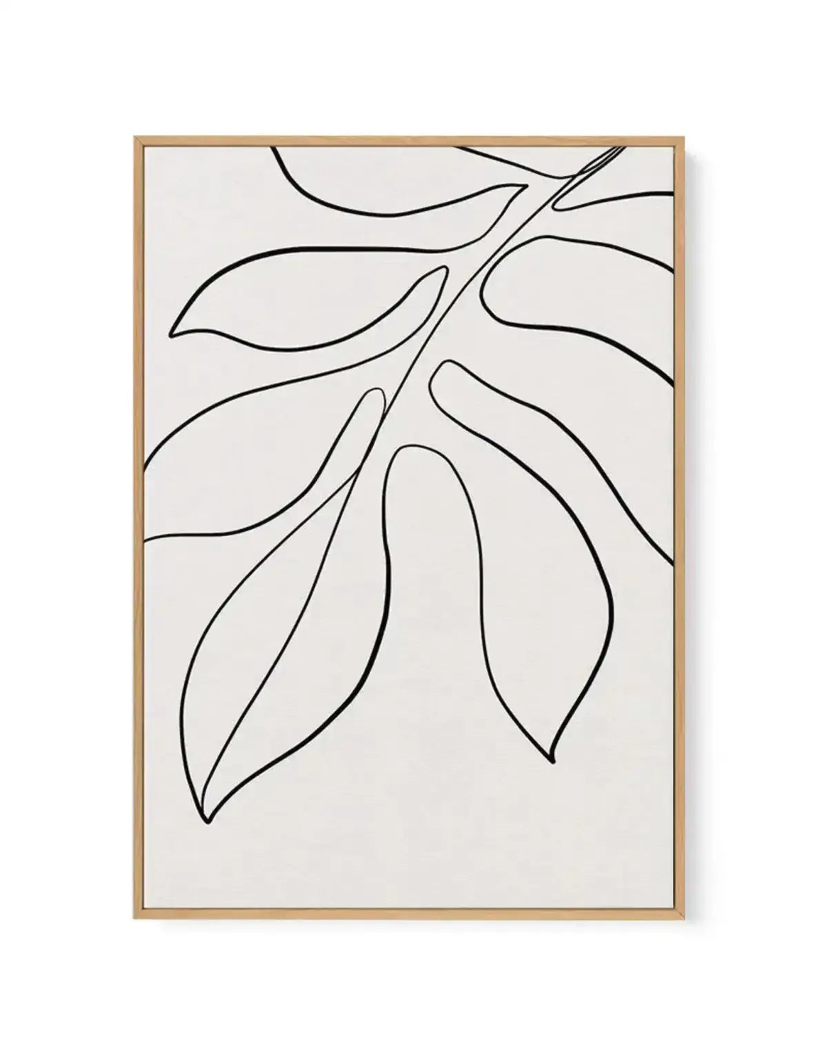 Leaf Line Art II | Framed Canvas-CANVAS-You can shop wall art online with Olive et Oriel for everything from abstract art to fun kids wall art. Our beautiful modern art prints and canvas art are available from large canvas prints to wall art paintings and our proudly Australian artwork collection offers only the highest quality framed large wall art and canvas art Australia - You can buy fashion photography prints or Hampton print posters and paintings on canvas from Olive et Oriel and have them