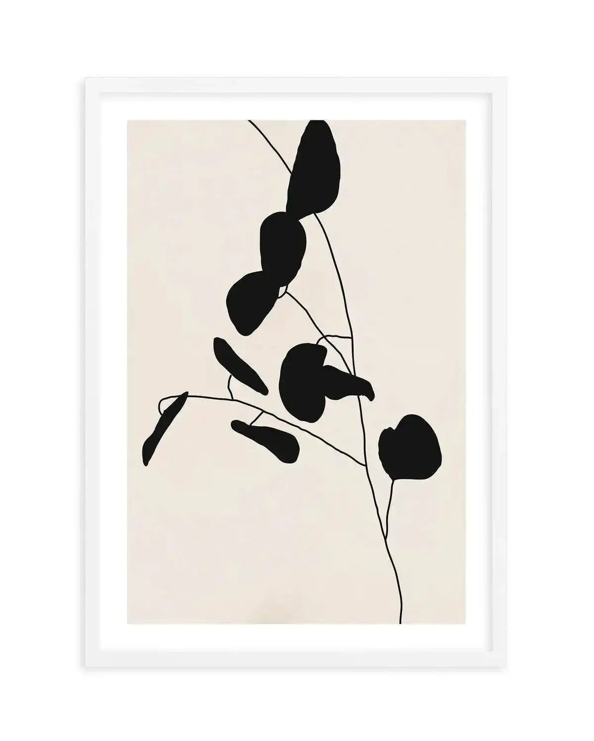 Leaf Silhouette I Art Print-PRINT-Olive et Oriel-Olive et Oriel-A5 | 5.8" x 8.3" | 14.8 x 21cm-White-With White Border-Buy-Australian-Art-Prints-Online-with-Olive-et-Oriel-Your-Artwork-Specialists-Austrailia-Decorate-With-Coastal-Photo-Wall-Art-Prints-From-Our-Beach-House-Artwork-Collection-Fine-Poster-and-Framed-Artwork