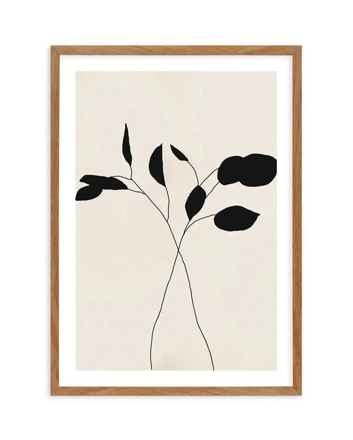 Leaf Silhouette II Art Print-PRINT-Olive et Oriel-Olive et Oriel-Buy-Australian-Art-Prints-Online-with-Olive-et-Oriel-Your-Artwork-Specialists-Austrailia-Decorate-With-Coastal-Photo-Wall-Art-Prints-From-Our-Beach-House-Artwork-Collection-Fine-Poster-and-Framed-Artwork