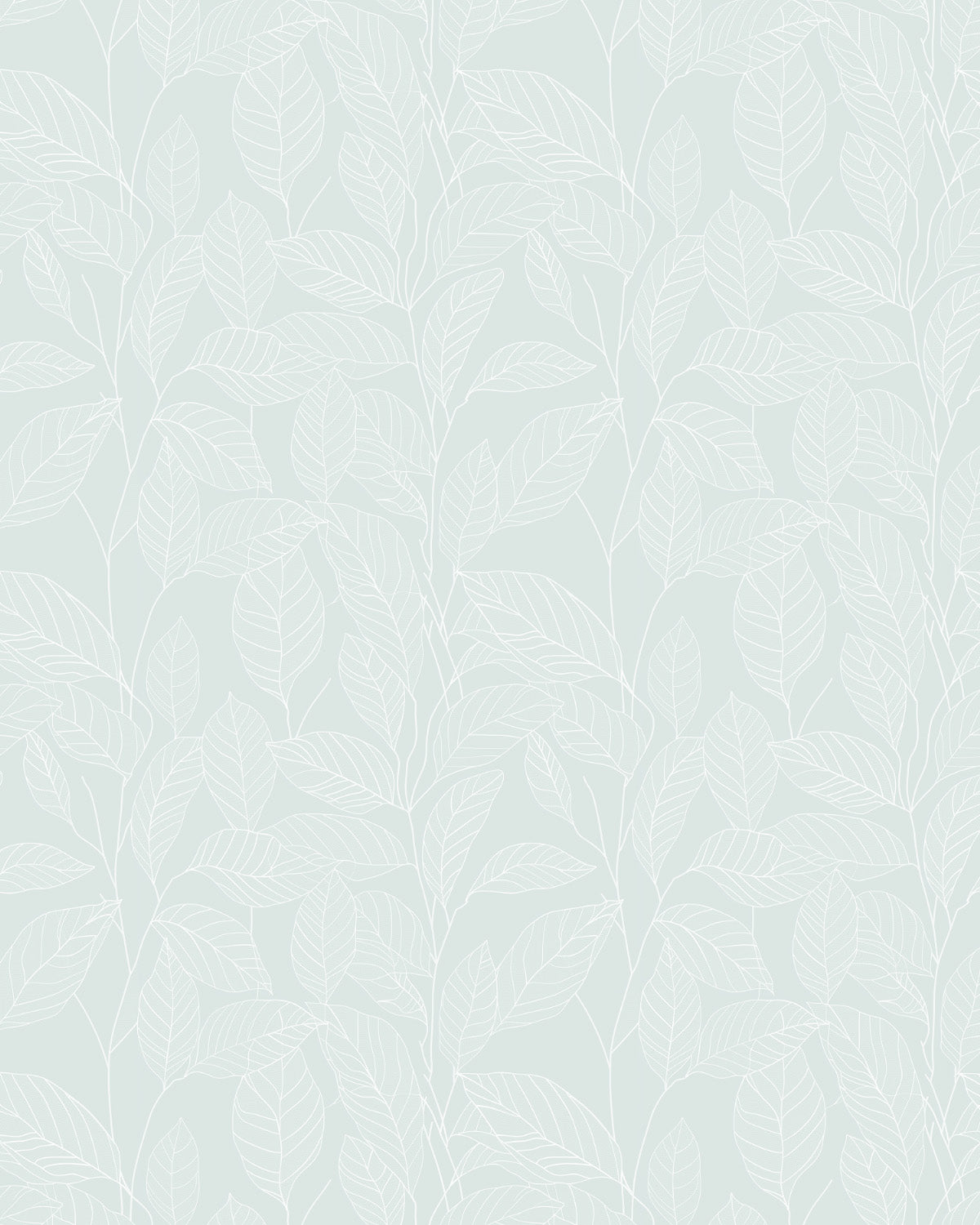 Leafy Vienna in Glacier Commercial Vinyl Wallcovering