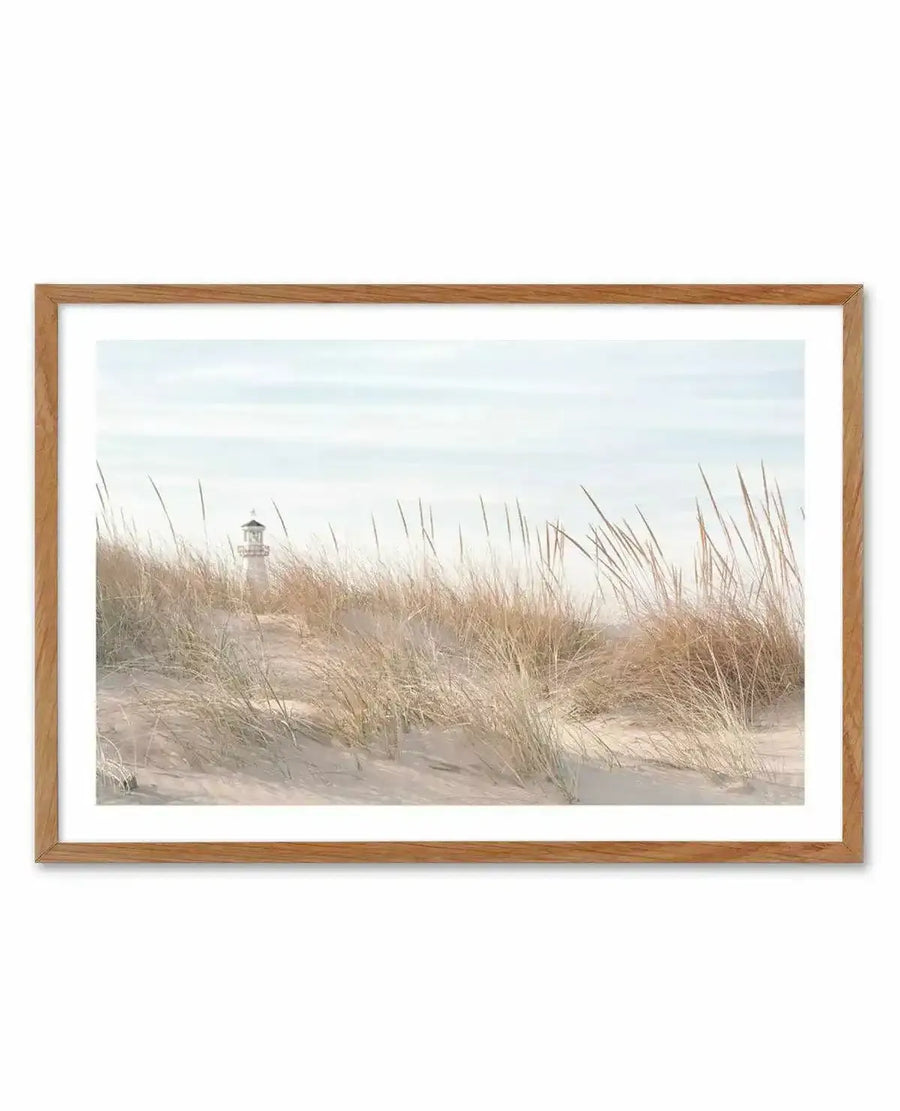Lighthouse in the Dunes Art Print-PRINT-Olive et Oriel-Olive et Oriel-Buy-Australian-Art-Prints-Online-with-Olive-et-Oriel-Your-Artwork-Specialists-Austrailia-Decorate-With-Coastal-Photo-Wall-Art-Prints-From-Our-Beach-House-Artwork-Collection-Fine-Poster-and-Framed-Artwork