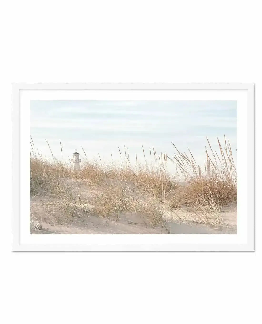 Lighthouse in the Dunes Art Print-PRINT-Olive et Oriel-Olive et Oriel-Buy-Australian-Art-Prints-Online-with-Olive-et-Oriel-Your-Artwork-Specialists-Austrailia-Decorate-With-Coastal-Photo-Wall-Art-Prints-From-Our-Beach-House-Artwork-Collection-Fine-Poster-and-Framed-Artwork