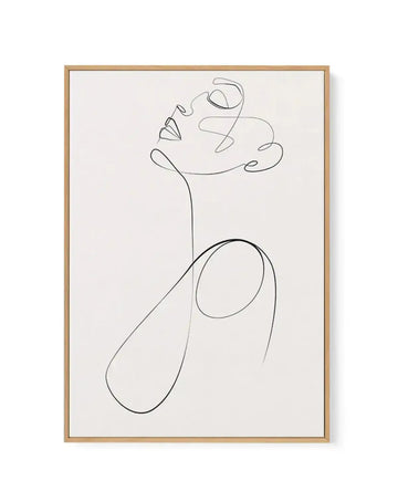 Line Figure V | Framed Canvas-CANVAS-You can shop wall art online with Olive et Oriel for everything from abstract art to fun kids wall art. Our beautiful modern art prints and canvas art are available from large canvas prints to wall art paintings and our proudly Australian artwork collection offers only the highest quality framed large wall art and canvas art Australia - You can buy fashion photography prints or Hampton print posters and paintings on canvas from Olive et Oriel and have them de