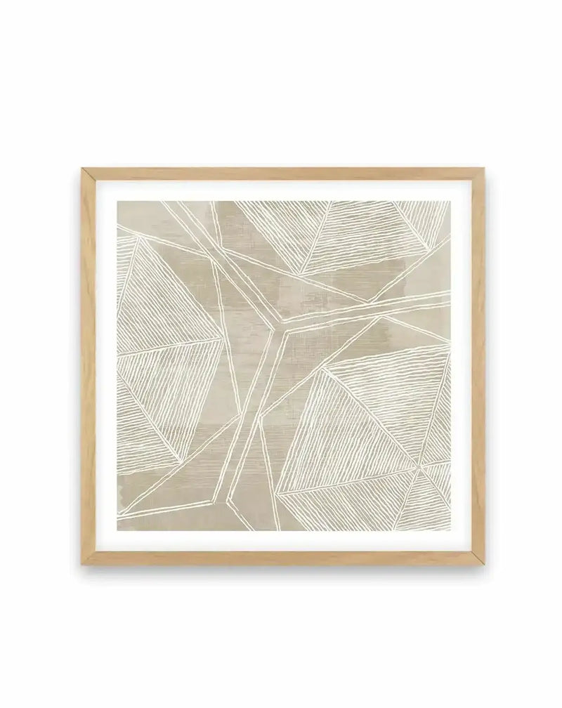 Linear Abstract I Square Art Print from Olive et Oriel where you can shop wallpaper and artworks online
