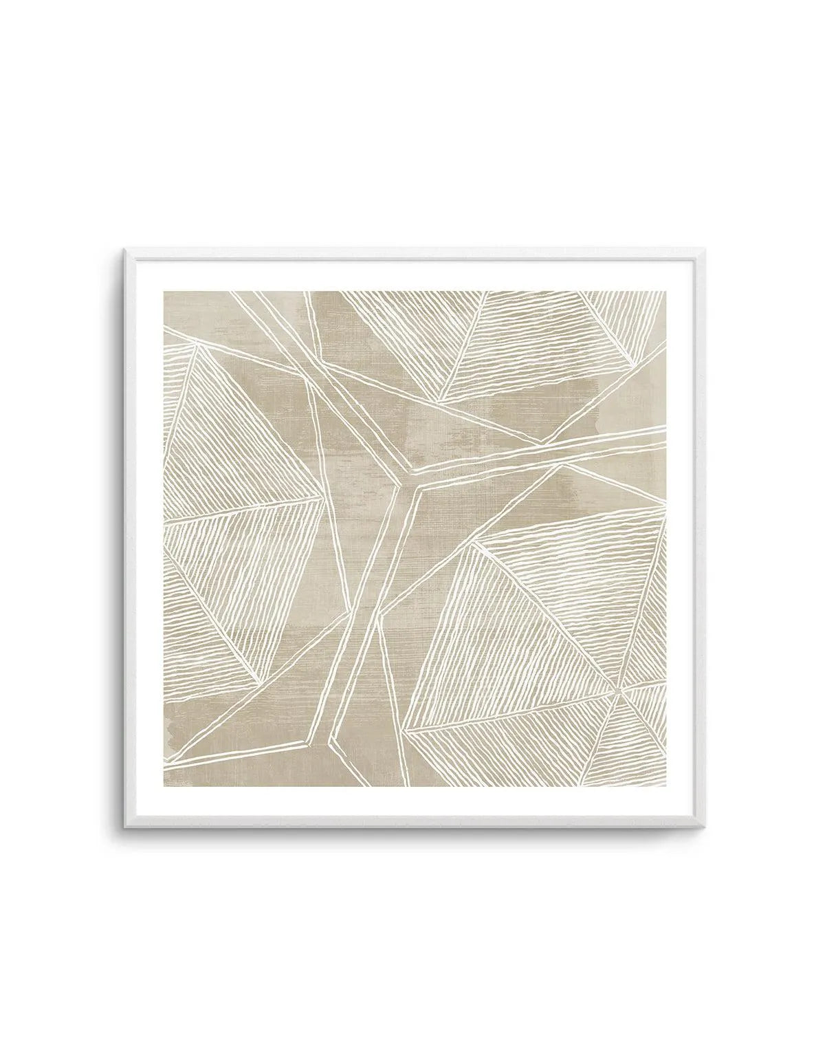 Linear Abstract I Square Art Print from Olive et Oriel where you can shop wallpaper and artworks online