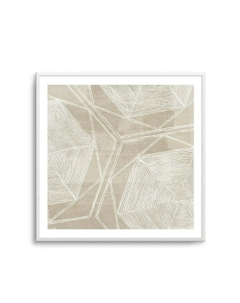 Linear Abstract I Square Art Print from Olive et Oriel where you can shop wallpaper and artworks online