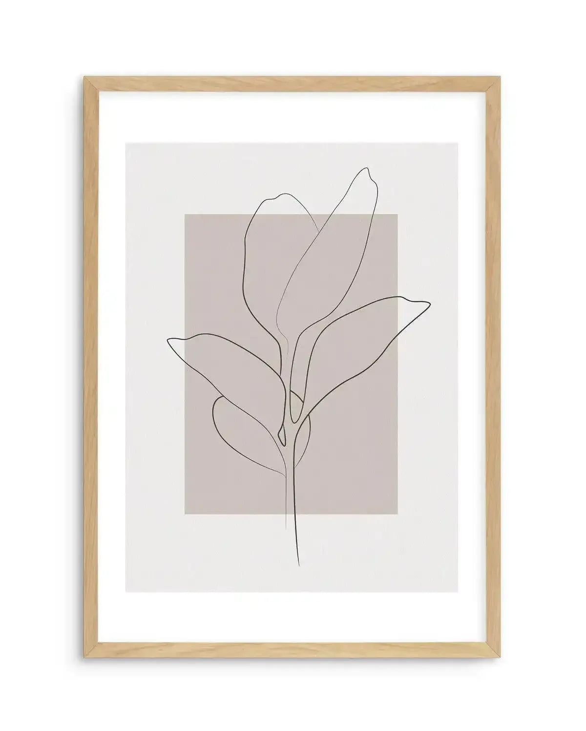 Lines of the Leaf Art Print-PRINT-Olive et Oriel-Olive et Oriel-A5 | 5.8" x 8.3" | 14.8 x 21cm-Oak-With White Border-Buy-Australian-Art-Prints-Online-with-Olive-et-Oriel-Your-Artwork-Specialists-Austrailia-Decorate-With-Coastal-Photo-Wall-Art-Prints-From-Our-Beach-House-Artwork-Collection-Fine-Poster-and-Framed-Artwork