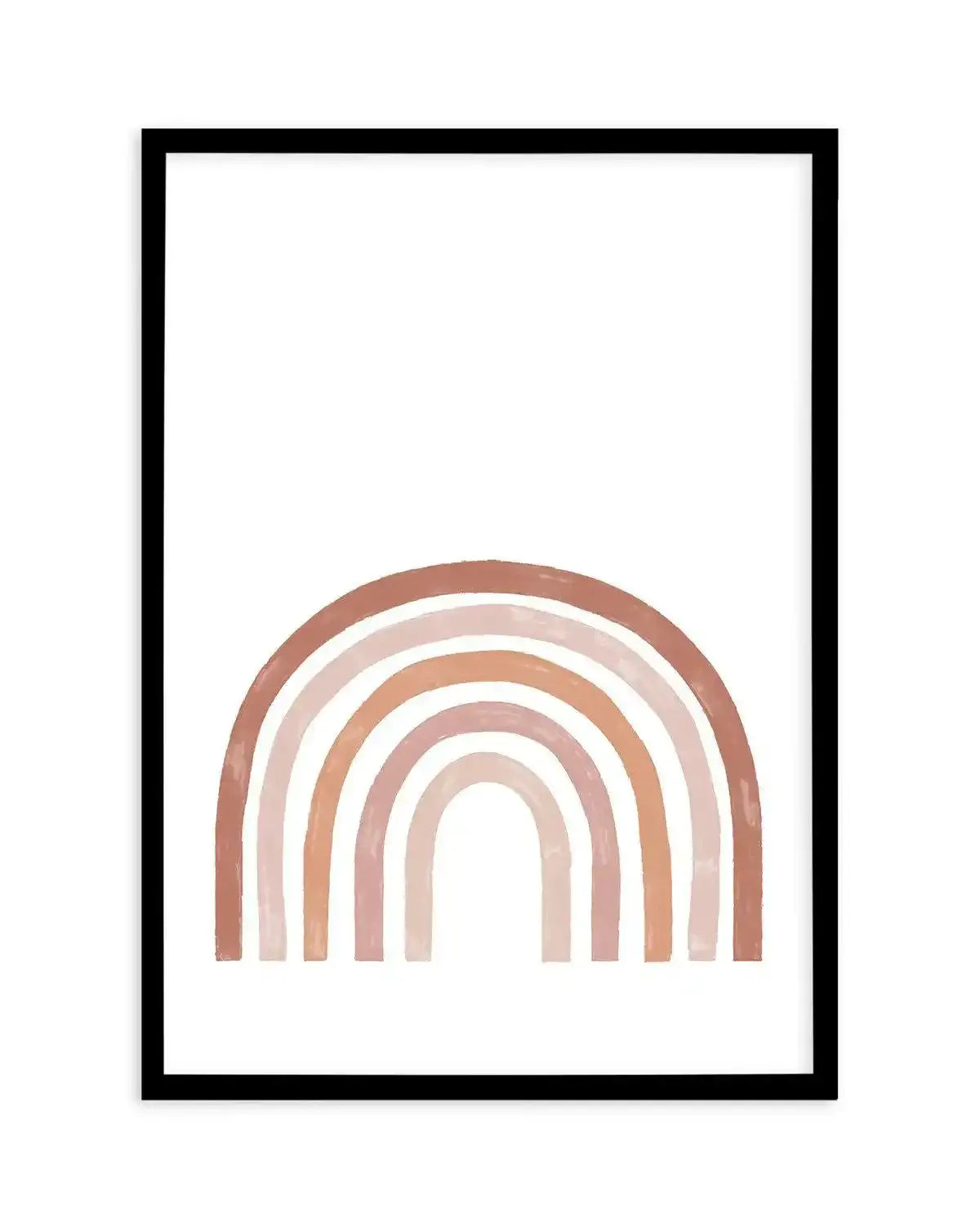 Little Earth Rainbow Art Print-PRINT-Olive et Oriel-Olive et Oriel-A5 | 5.8" x 8.3" | 14.8 x 21cm-Black-With White Border-Buy-Australian-Art-Prints-Online-with-Olive-et-Oriel-Your-Artwork-Specialists-Austrailia-Decorate-With-Coastal-Photo-Wall-Art-Prints-From-Our-Beach-House-Artwork-Collection-Fine-Poster-and-Framed-Artwork