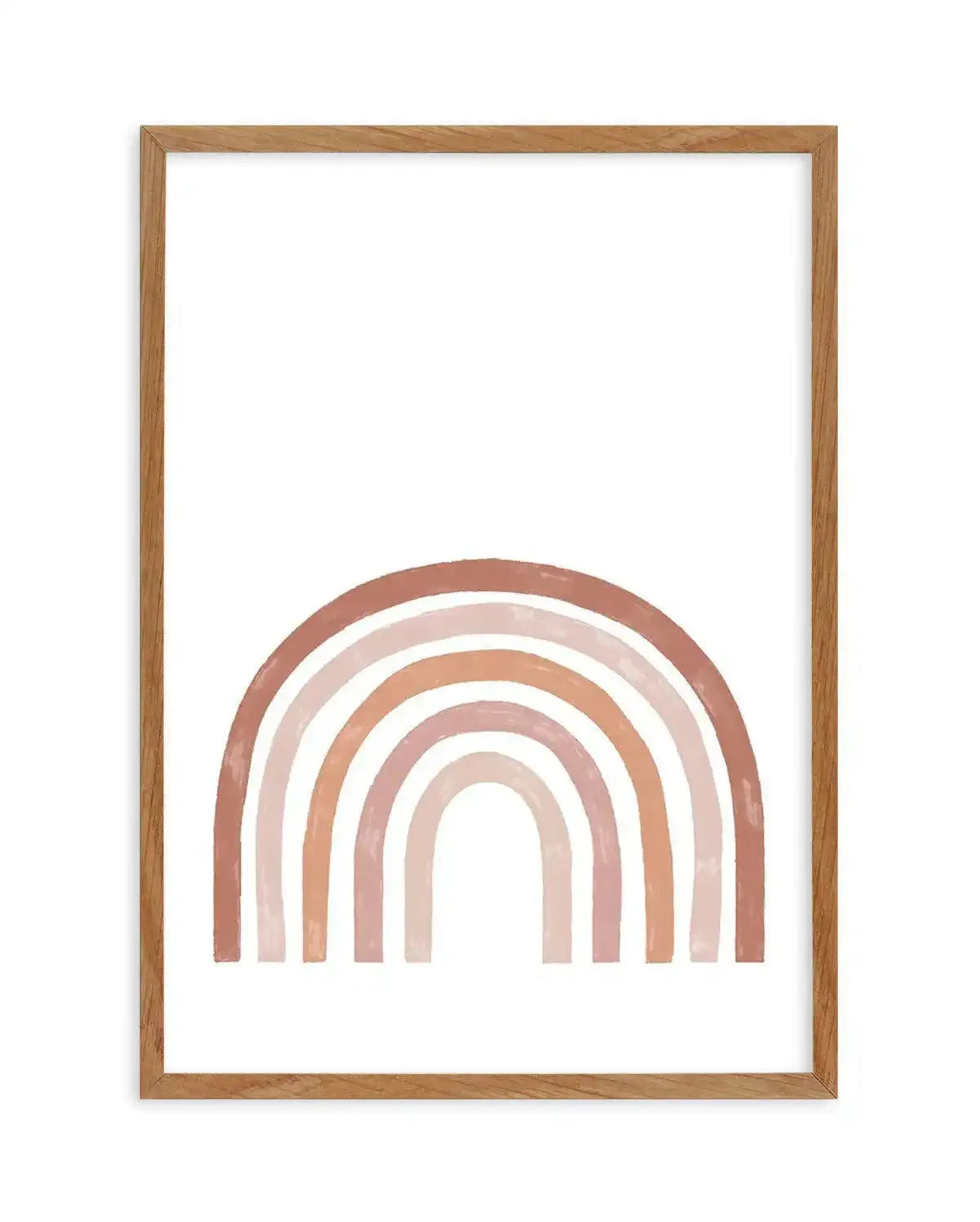 Little Earth Rainbow Art Print-PRINT-Olive et Oriel-Olive et Oriel-50x70 cm | 19.6" x 27.5"-Walnut-With White Border-Buy-Australian-Art-Prints-Online-with-Olive-et-Oriel-Your-Artwork-Specialists-Austrailia-Decorate-With-Coastal-Photo-Wall-Art-Prints-From-Our-Beach-House-Artwork-Collection-Fine-Poster-and-Framed-Artwork