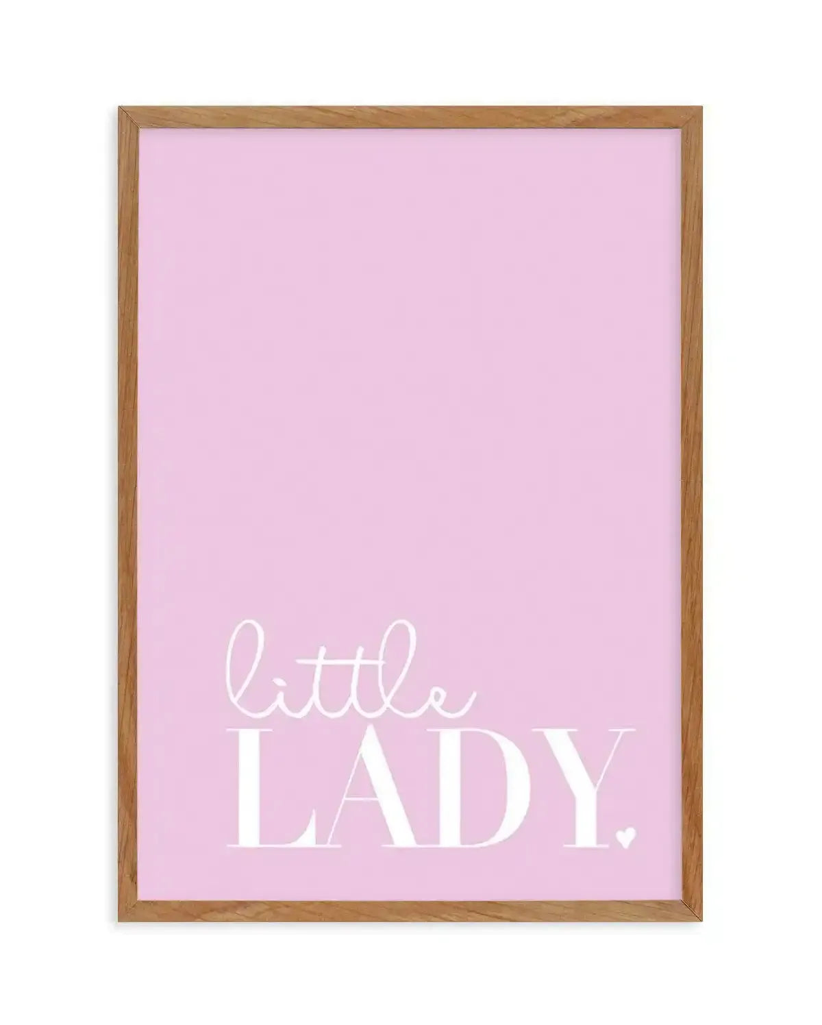 Little Lady Art Print-PRINT-Olive et Oriel-Olive et Oriel-50x70 cm | 19.6" x 27.5"-Walnut-With White Border-Buy-Australian-Art-Prints-Online-with-Olive-et-Oriel-Your-Artwork-Specialists-Austrailia-Decorate-With-Coastal-Photo-Wall-Art-Prints-From-Our-Beach-House-Artwork-Collection-Fine-Poster-and-Framed-Artwork