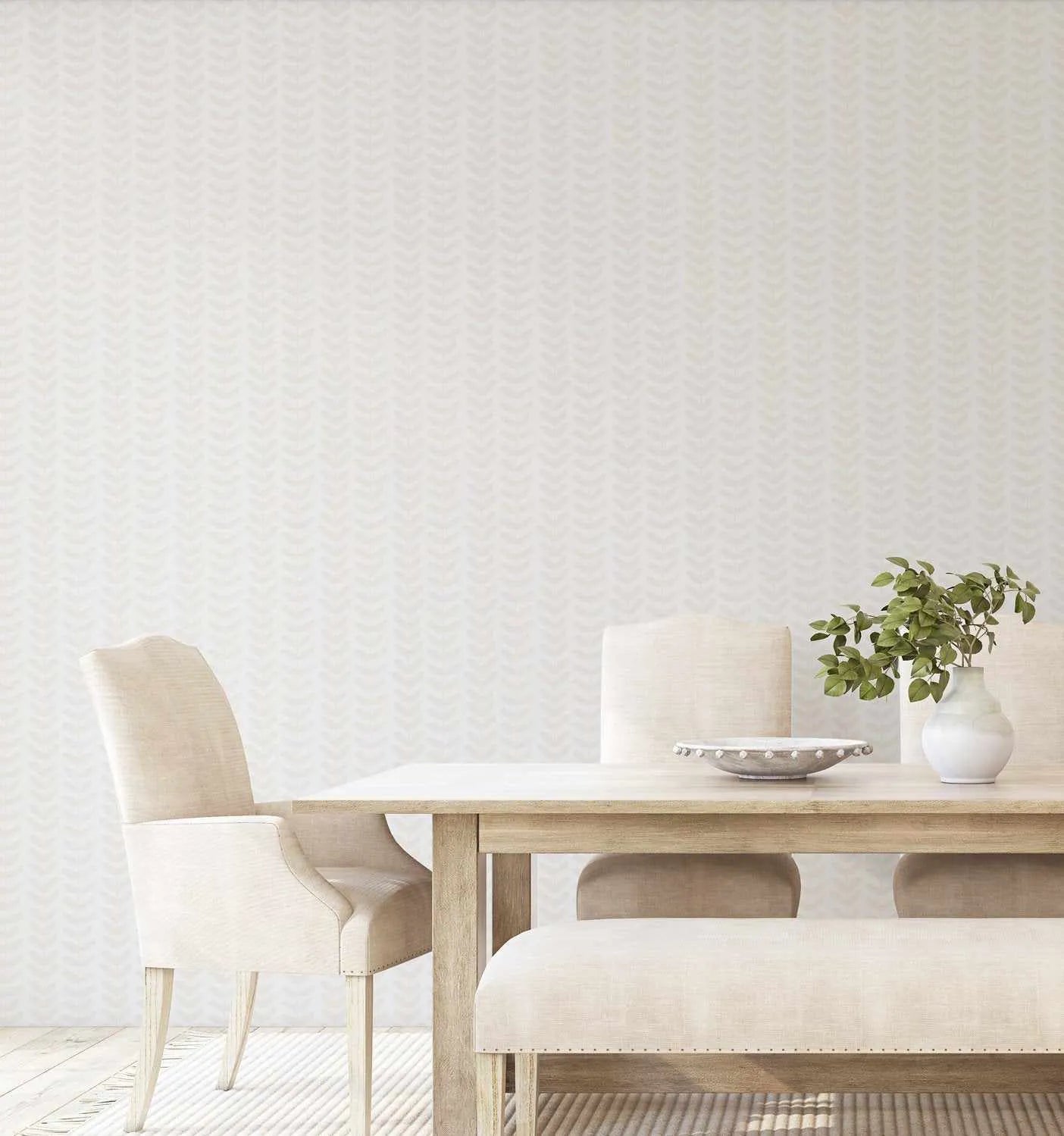 Little Leaf in Sand Wallpaper - Olive et Oriel