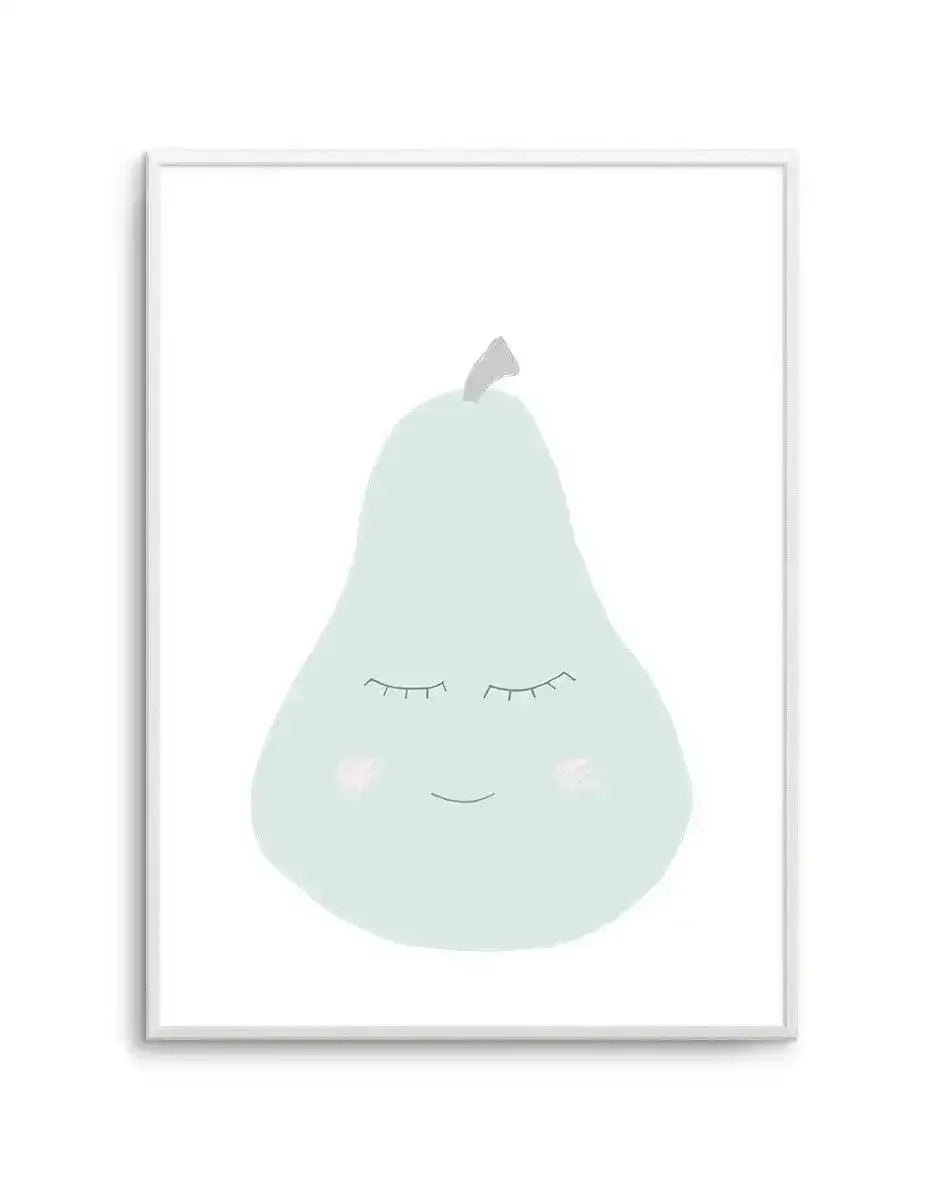 Little Pear Art Print-PRINT-Olive et Oriel-Olive et Oriel-A5 | 5.8" x 8.3" | 14.8 x 21cm-Unframed Art Print-With White Border-Buy-Australian-Art-Prints-Online-with-Olive-et-Oriel-Your-Artwork-Specialists-Austrailia-Decorate-With-Coastal-Photo-Wall-Art-Prints-From-Our-Beach-House-Artwork-Collection-Fine-Poster-and-Framed-Artwork