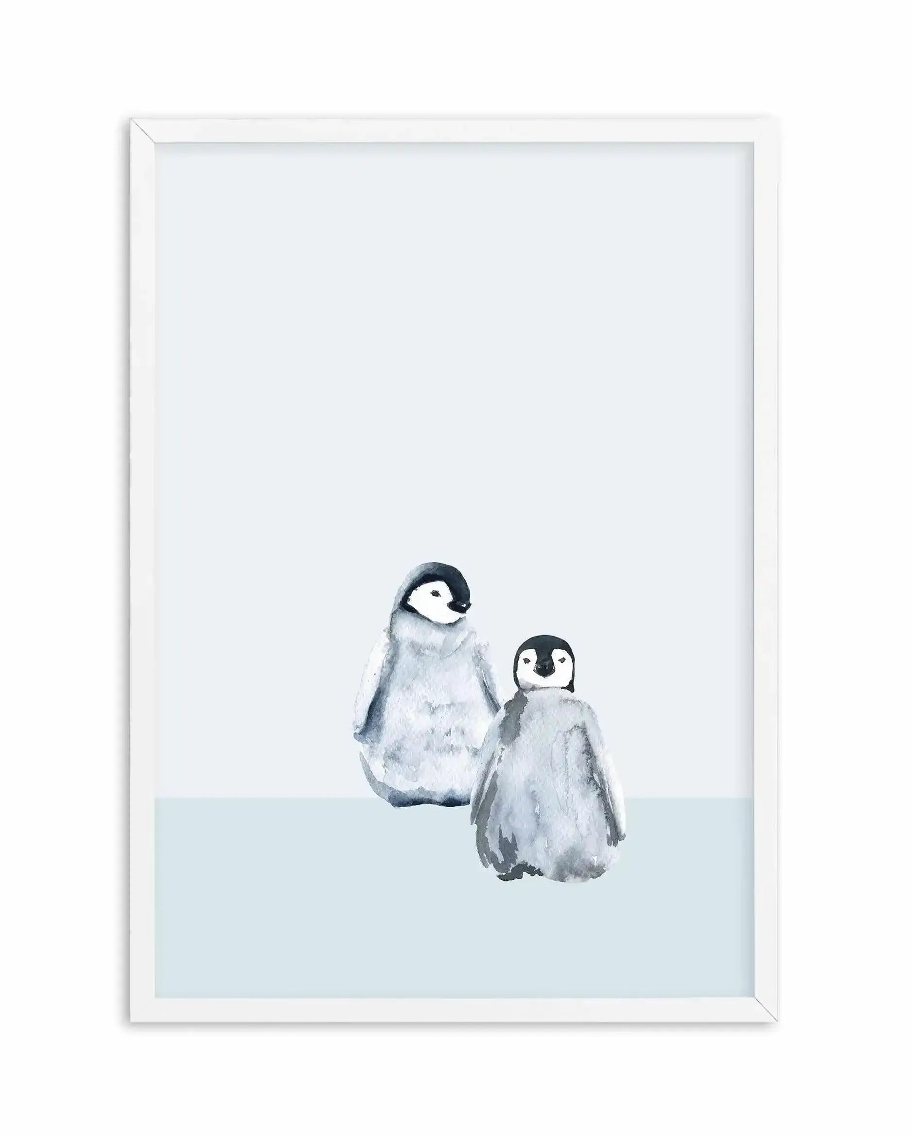 Little Penguins I Art Print-PRINT-Olive et Oriel-Olive et Oriel-A5 | 5.8" x 8.3" | 14.8 x 21cm-White-With White Border-Buy-Australian-Art-Prints-Online-with-Olive-et-Oriel-Your-Artwork-Specialists-Austrailia-Decorate-With-Coastal-Photo-Wall-Art-Prints-From-Our-Beach-House-Artwork-Collection-Fine-Poster-and-Framed-Artwork
