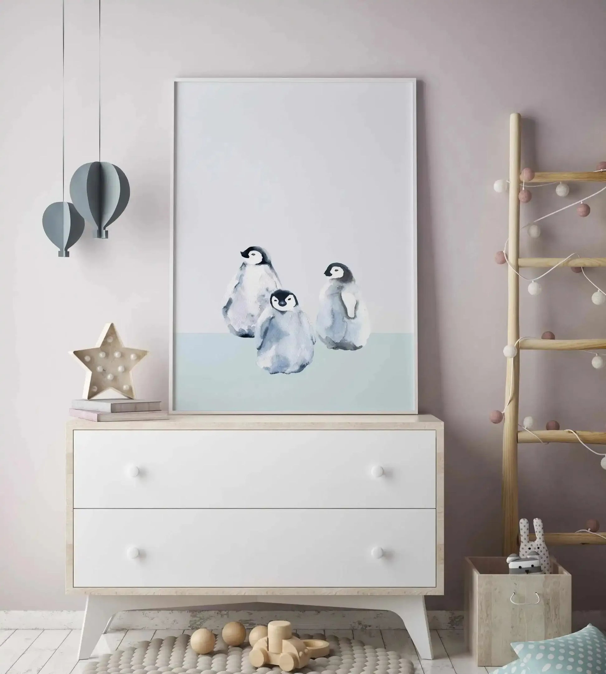Little Penguins II Art Print-PRINT-Olive et Oriel-Olive et Oriel-Buy-Australian-Art-Prints-Online-with-Olive-et-Oriel-Your-Artwork-Specialists-Austrailia-Decorate-With-Coastal-Photo-Wall-Art-Prints-From-Our-Beach-House-Artwork-Collection-Fine-Poster-and-Framed-Artwork