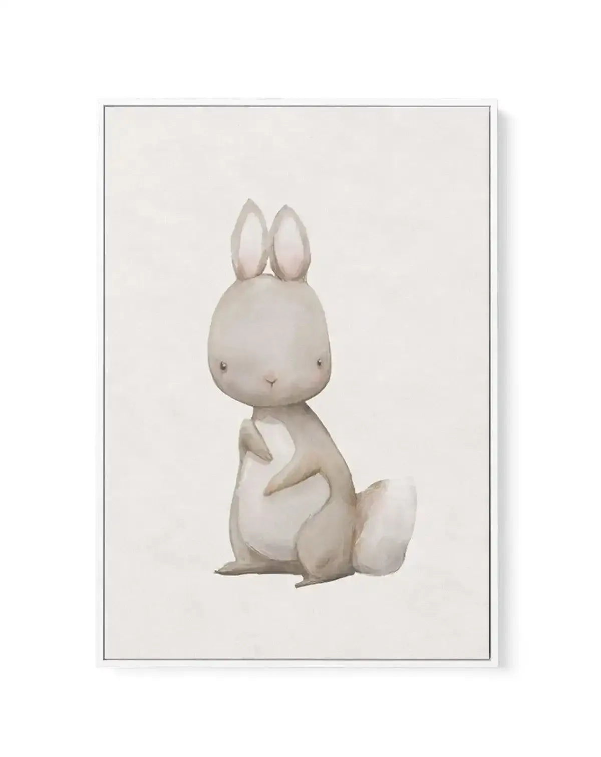 Little Rabbit | Framed Canvas-CANVAS-You can shop wall art online with Olive et Oriel for everything from abstract art to fun kids wall art. Our beautiful modern art prints and canvas art are available from large canvas prints to wall art paintings and our proudly Australian artwork collection offers only the highest quality framed large wall art and canvas art Australia - You can buy fashion photography prints or Hampton print posters and paintings on canvas from Olive et Oriel and have them de