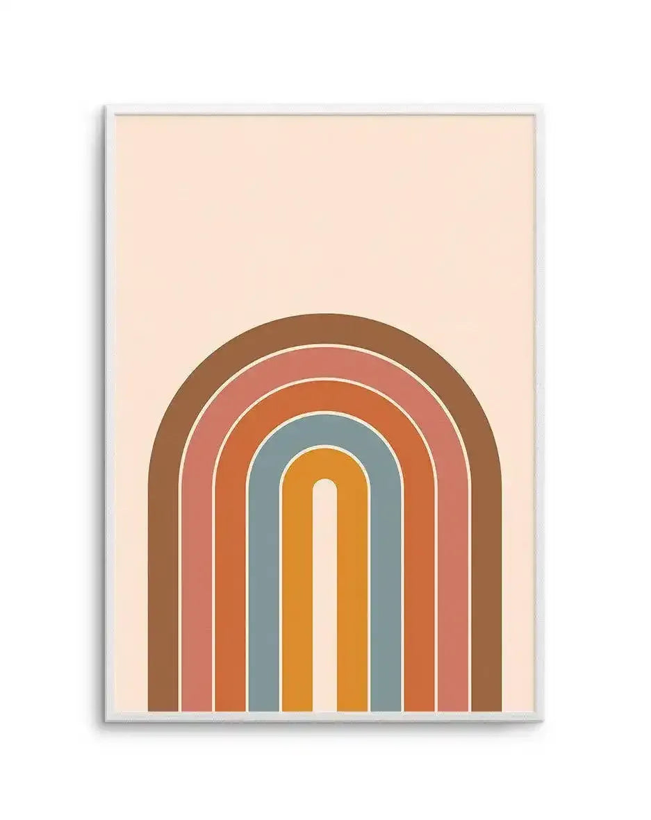 Little Retro Rainbow Art Print-PRINT-Olive et Oriel-Olive et Oriel-A5 | 5.8" x 8.3" | 14.8 x 21cm-Unframed Art Print-With White Border-Buy-Australian-Art-Prints-Online-with-Olive-et-Oriel-Your-Artwork-Specialists-Austrailia-Decorate-With-Coastal-Photo-Wall-Art-Prints-From-Our-Beach-House-Artwork-Collection-Fine-Poster-and-Framed-Artwork