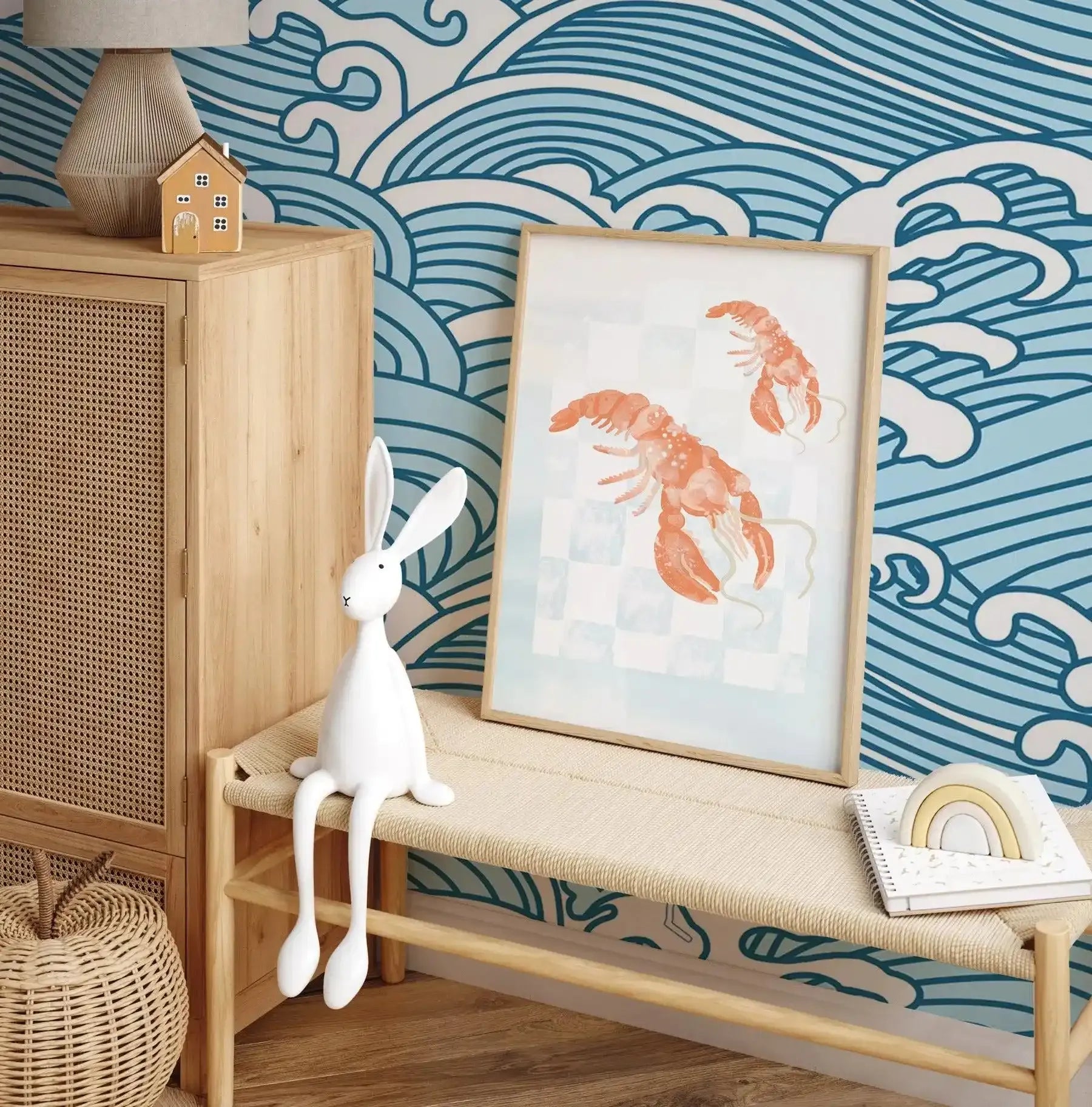 You Are My Lobster Art Print-PRINT-Olive et Oriel-Olive et Oriel-Buy-Australian-Art-Prints-Online-with-Olive-et-Oriel-Your-Artwork-Specialists-Austrailia-Decorate-With-Coastal-Photo-Wall-Art-Prints-From-Our-Beach-House-Artwork-Collection-Fine-Poster-and-Framed-Artwork