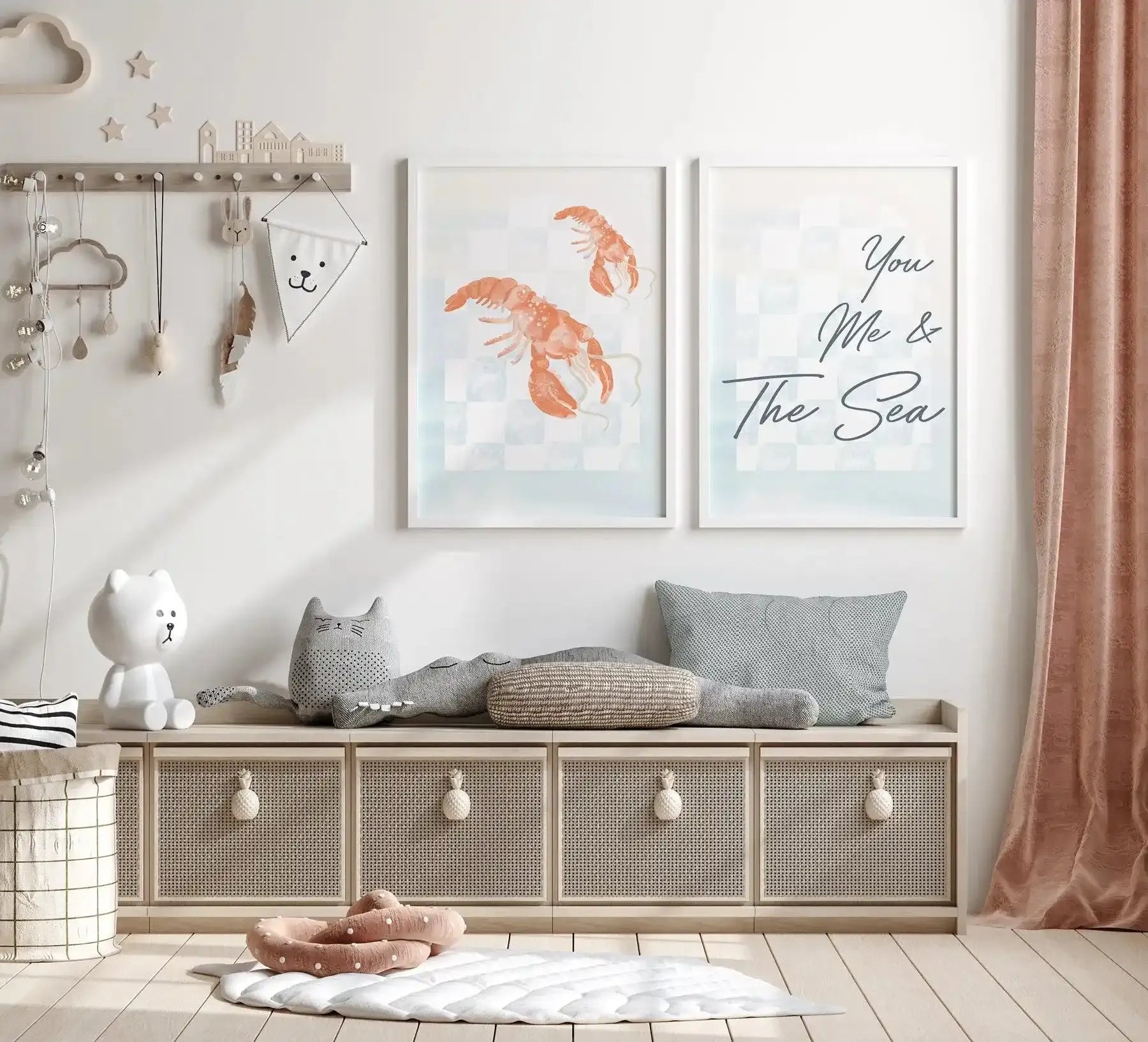 You Are My Lobster Art Print-PRINT-Olive et Oriel-Olive et Oriel-Buy-Australian-Art-Prints-Online-with-Olive-et-Oriel-Your-Artwork-Specialists-Austrailia-Decorate-With-Coastal-Photo-Wall-Art-Prints-From-Our-Beach-House-Artwork-Collection-Fine-Poster-and-Framed-Artwork