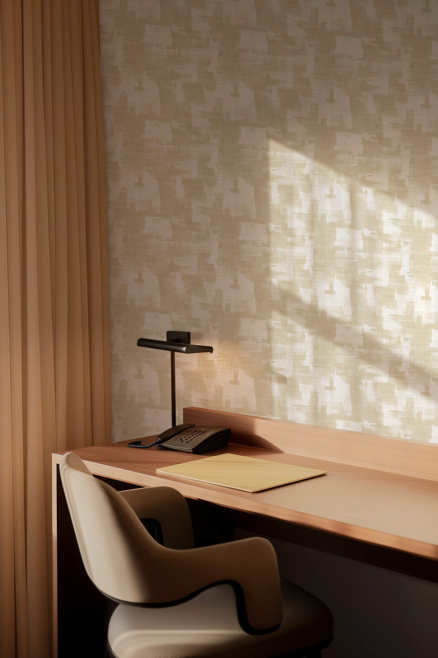 Louis in Oat Commercial Vinyl Wallcovering-Commercial Wallcoverings-Olive et Oriel-Luxury commercial-grade embossed and textured vinyl wallcovering durable fire-rated washable stain-resistant and customizable perfect for hotels offices retail childcare healthcare and hospital spaces vinyl wallpaper