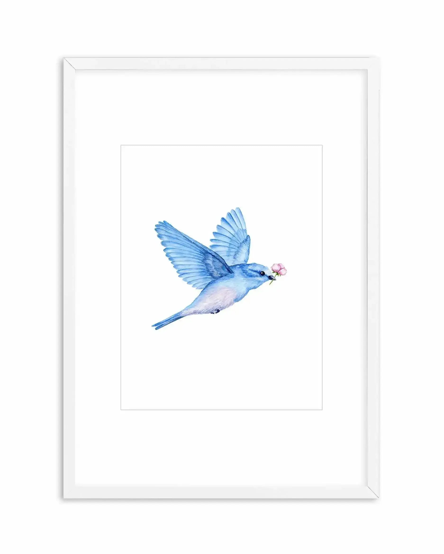 Love Bird I Art Print-PRINT-Olive et Oriel-Olive et Oriel-A5 | 5.8" x 8.3" | 14.8 x 21cm-White-With White Border-Buy-Australian-Art-Prints-Online-with-Olive-et-Oriel-Your-Artwork-Specialists-Austrailia-Decorate-With-Coastal-Photo-Wall-Art-Prints-From-Our-Beach-House-Artwork-Collection-Fine-Poster-and-Framed-Artwork