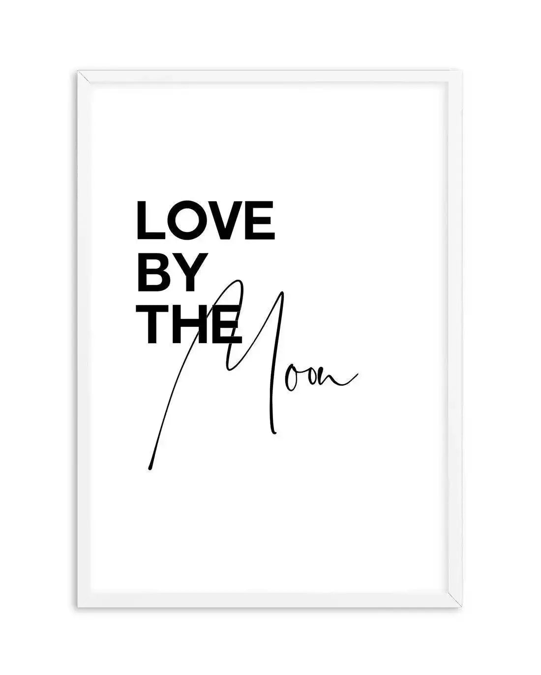 Love By The Moon Art Print-PRINT-Olive et Oriel-Olive et Oriel-A5 | 5.8" x 8.3" | 14.8 x 21cm-White-With White Border-Buy-Australian-Art-Prints-Online-with-Olive-et-Oriel-Your-Artwork-Specialists-Austrailia-Decorate-With-Coastal-Photo-Wall-Art-Prints-From-Our-Beach-House-Artwork-Collection-Fine-Poster-and-Framed-Artwork