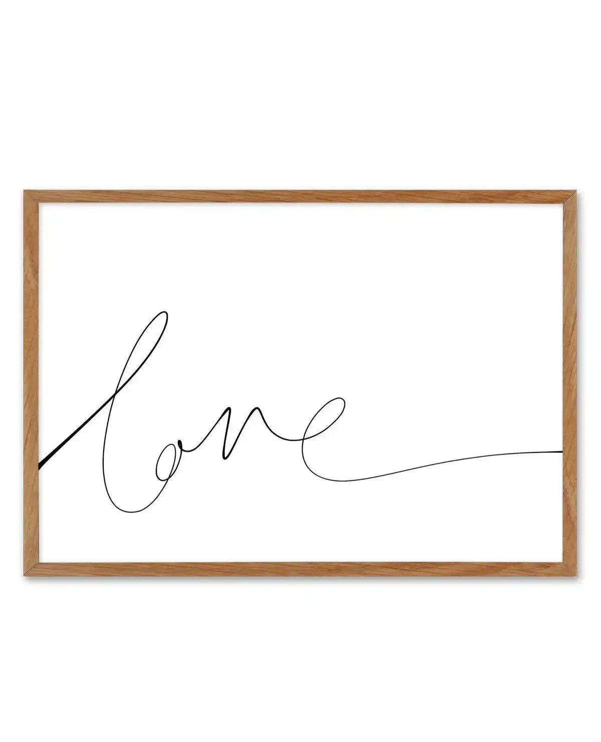 Love | Hand Scripted Art Print-PRINT-Olive et Oriel-Olive et Oriel-50x70 cm | 19.6" x 27.5"-Walnut-Buy-Australian-Art-Prints-Online-with-Olive-et-Oriel-Your-Artwork-Specialists-Austrailia-Decorate-With-Coastal-Photo-Wall-Art-Prints-From-Our-Beach-House-Artwork-Collection-Fine-Poster-and-Framed-Artwork
