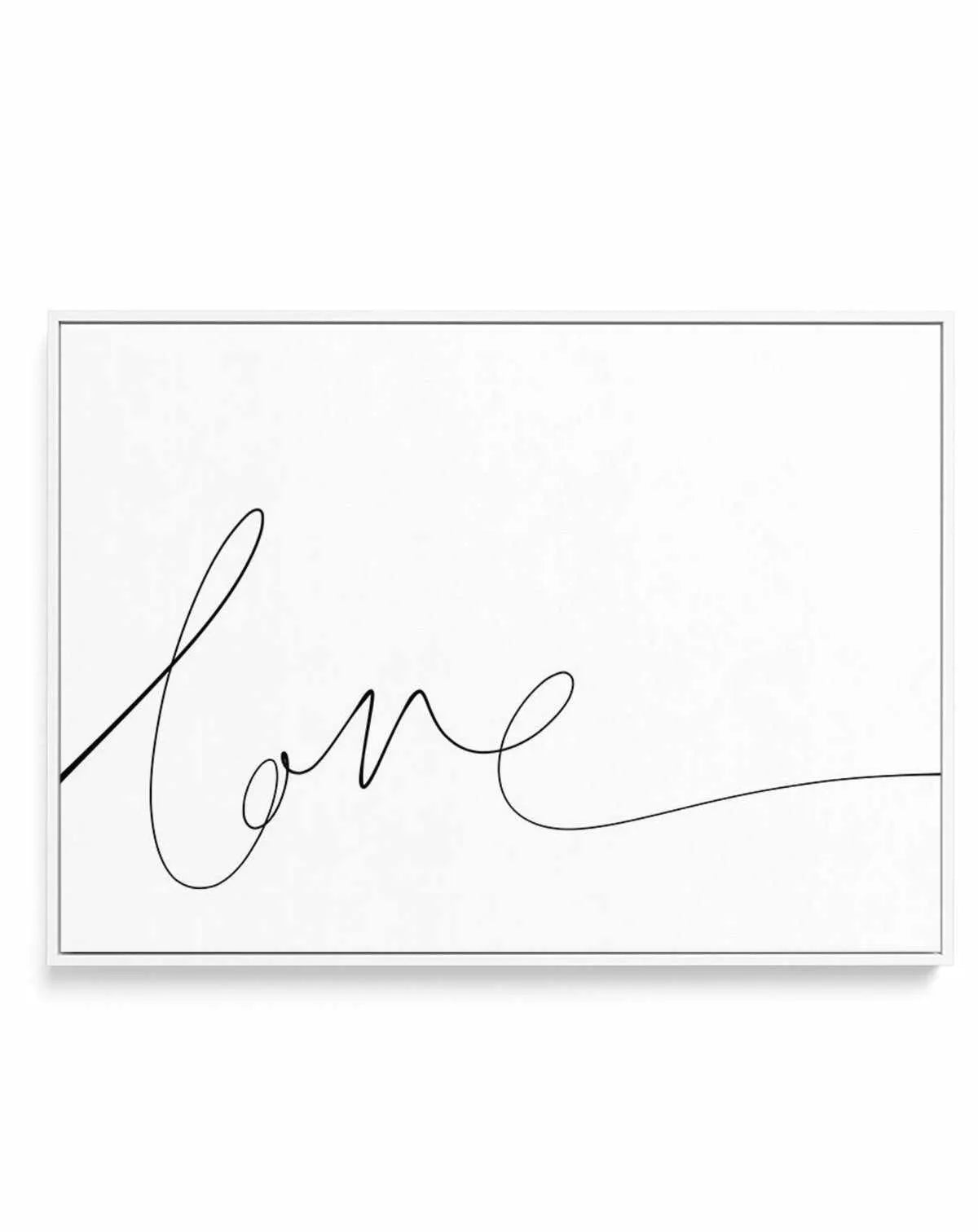 Love | Hand Scripted | Framed Canvas-CANVAS-You can shop wall art online with Olive et Oriel for everything from abstract art to fun kids wall art. Our beautiful modern art prints and canvas art are available from large canvas prints to wall art paintings and our proudly Australian artwork collection offers only the highest quality framed large wall art and canvas art Australia - You can buy fashion photography prints or Hampton print posters and paintings on canvas from Olive et Oriel and have 