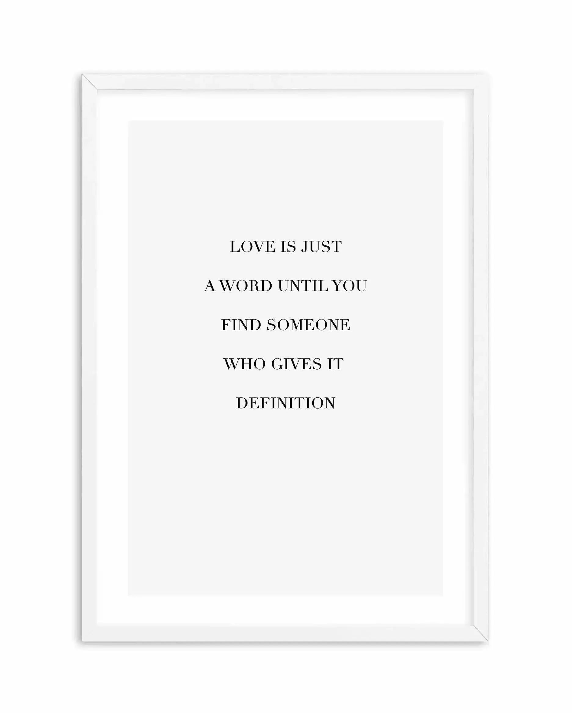 Love Is Art Print-PRINT-Olive et Oriel-Olive et Oriel-A5 | 5.8" x 8.3" | 14.8 x 21cm-White-With White Border-Buy-Australian-Art-Prints-Online-with-Olive-et-Oriel-Your-Artwork-Specialists-Austrailia-Decorate-With-Coastal-Photo-Wall-Art-Prints-From-Our-Beach-House-Artwork-Collection-Fine-Poster-and-Framed-Artwork