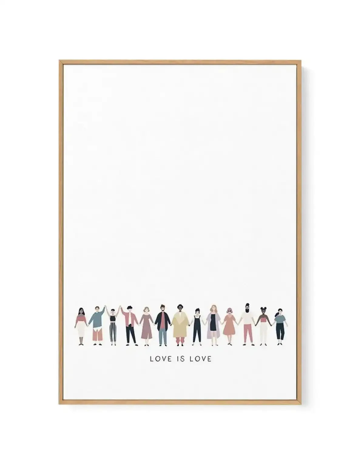 Love Is Love | Human Rights | Framed Canvas-CANVAS-You can shop wall art online with Olive et Oriel for everything from abstract art to fun kids wall art. Our beautiful modern art prints and canvas art are available from large canvas prints to wall art paintings and our proudly Australian artwork collection offers only the highest quality framed large wall art and canvas art Australia - You can buy fashion photography prints or Hampton print posters and paintings on canvas from Olive et Oriel an