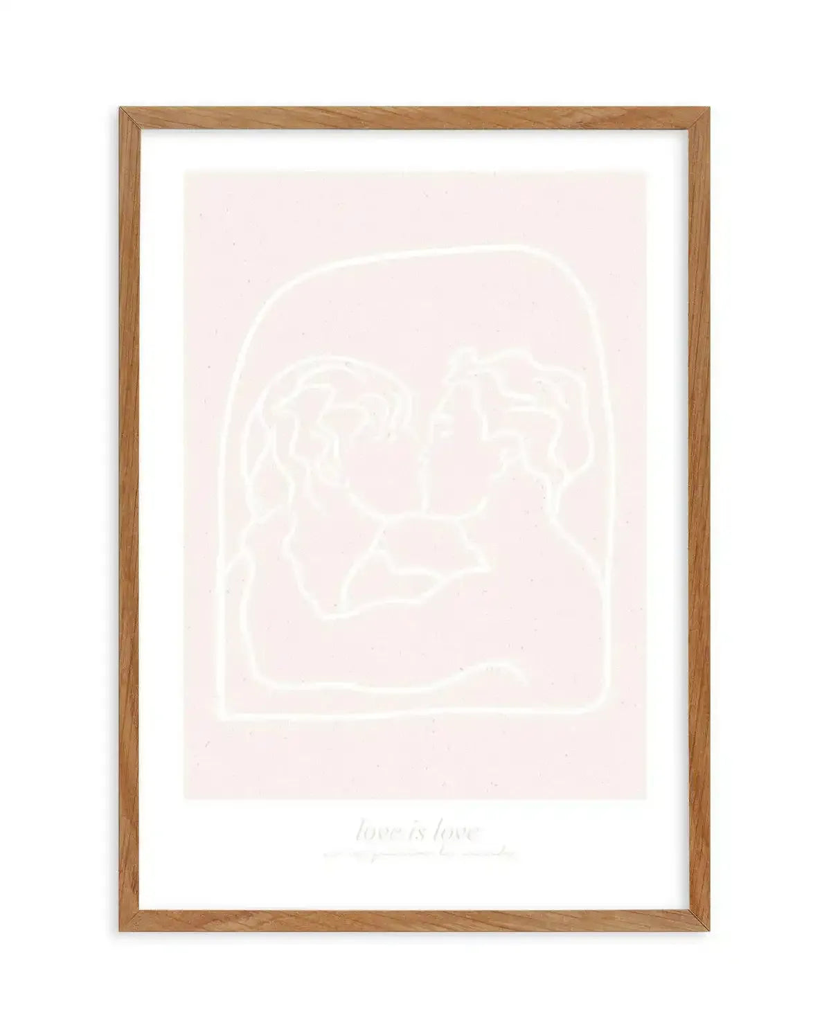 Love Is Love II Art Print-PRINT-Olive et Oriel-Olive et Oriel-50x70 cm | 19.6" x 27.5"-Walnut-With White Border-Buy-Australian-Art-Prints-Online-with-Olive-et-Oriel-Your-Artwork-Specialists-Austrailia-Decorate-With-Coastal-Photo-Wall-Art-Prints-From-Our-Beach-House-Artwork-Collection-Fine-Poster-and-Framed-Artwork