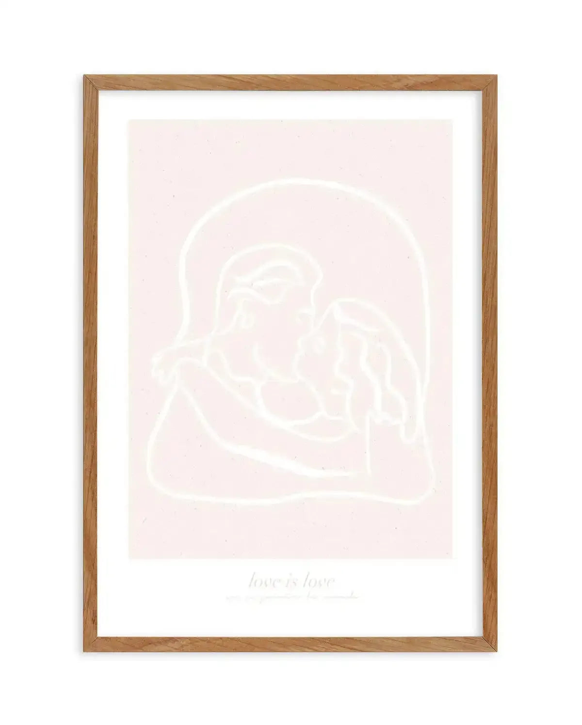 Love Is Love III Art Print-PRINT-Olive et Oriel-Olive et Oriel-50x70 cm | 19.6" x 27.5"-Walnut-With White Border-Buy-Australian-Art-Prints-Online-with-Olive-et-Oriel-Your-Artwork-Specialists-Austrailia-Decorate-With-Coastal-Photo-Wall-Art-Prints-From-Our-Beach-House-Artwork-Collection-Fine-Poster-and-Framed-Artwork